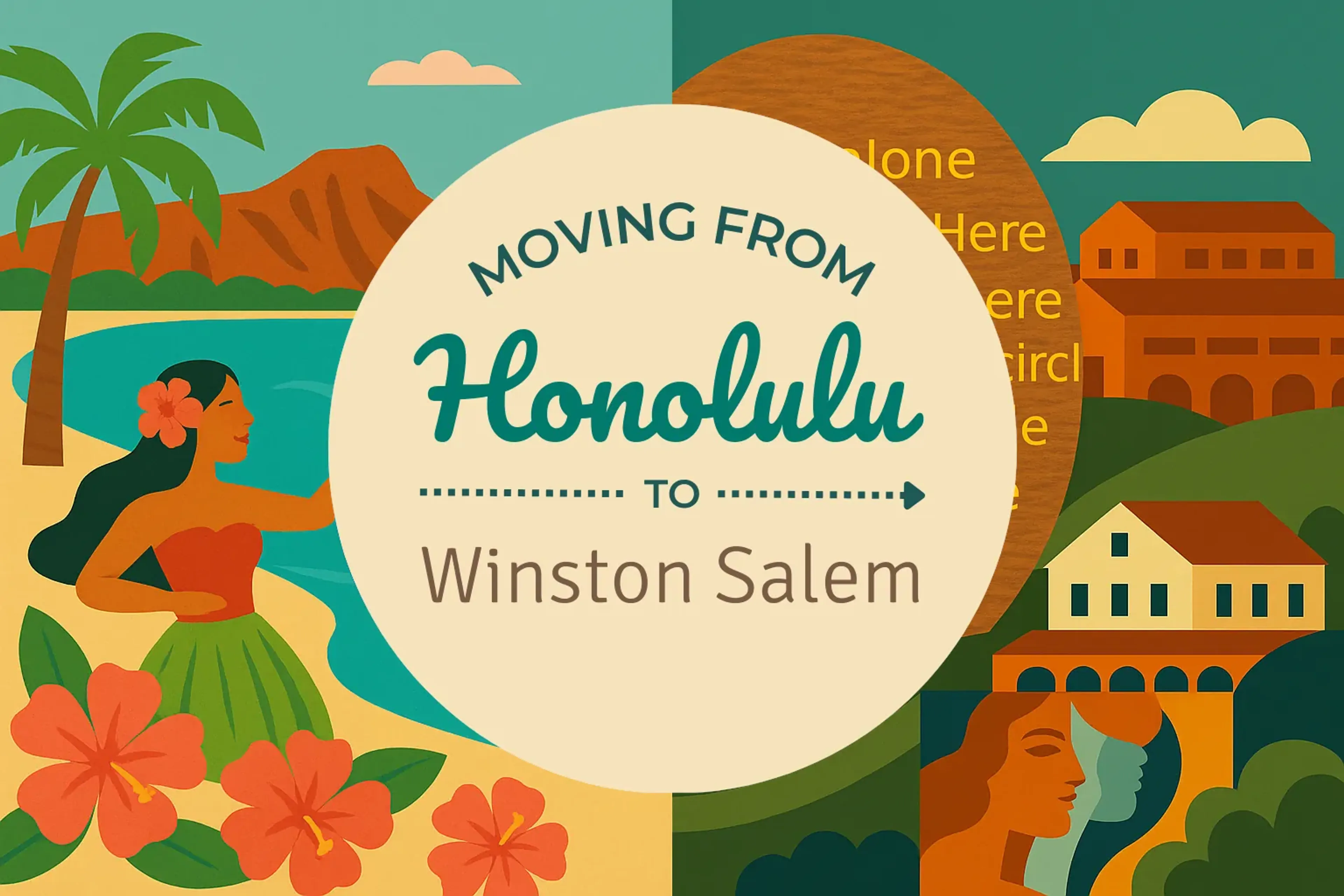 Side-by-side comparison of Honolulu to Winston Salem moving companies