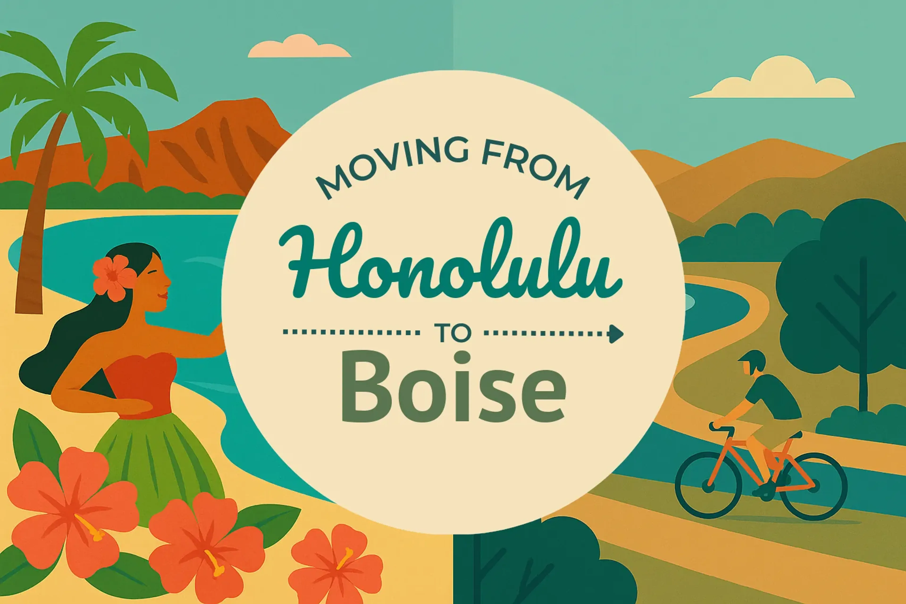 Side-by-side comparison of Honolulu to Boise moving companies