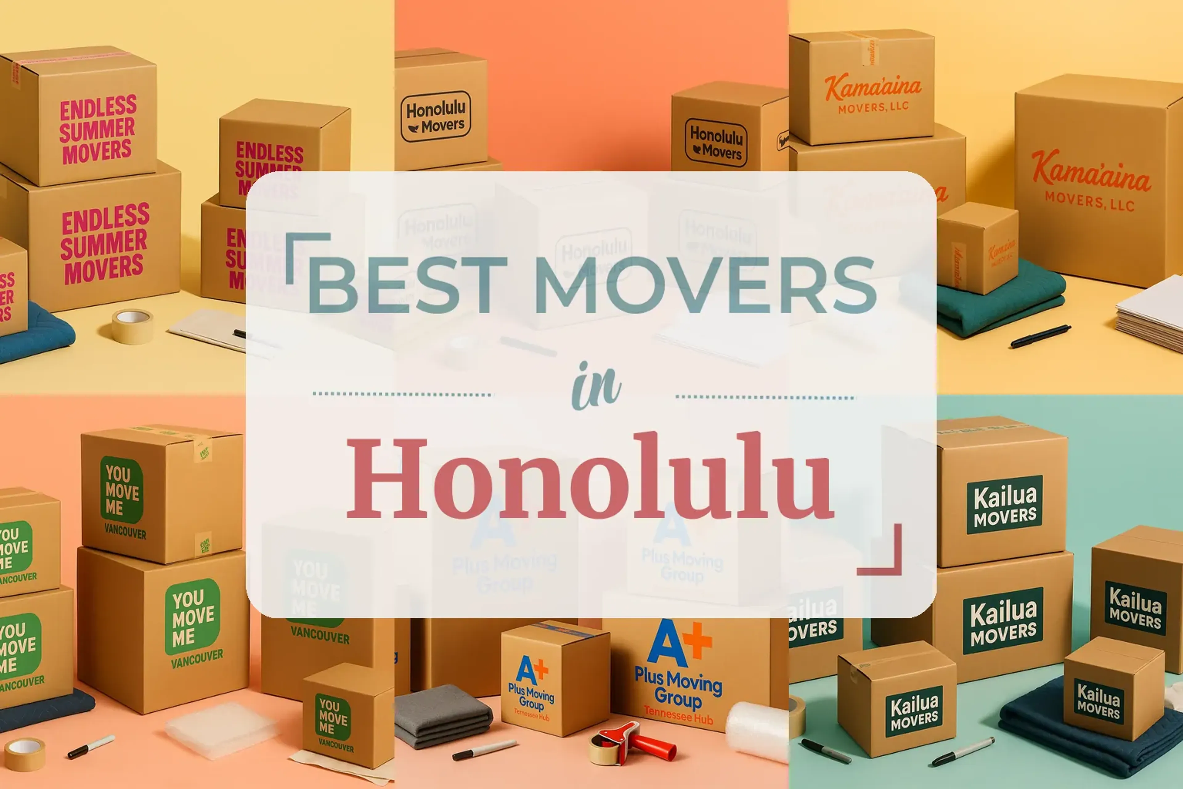 Side-by-side comparison of Honolulu moving companies