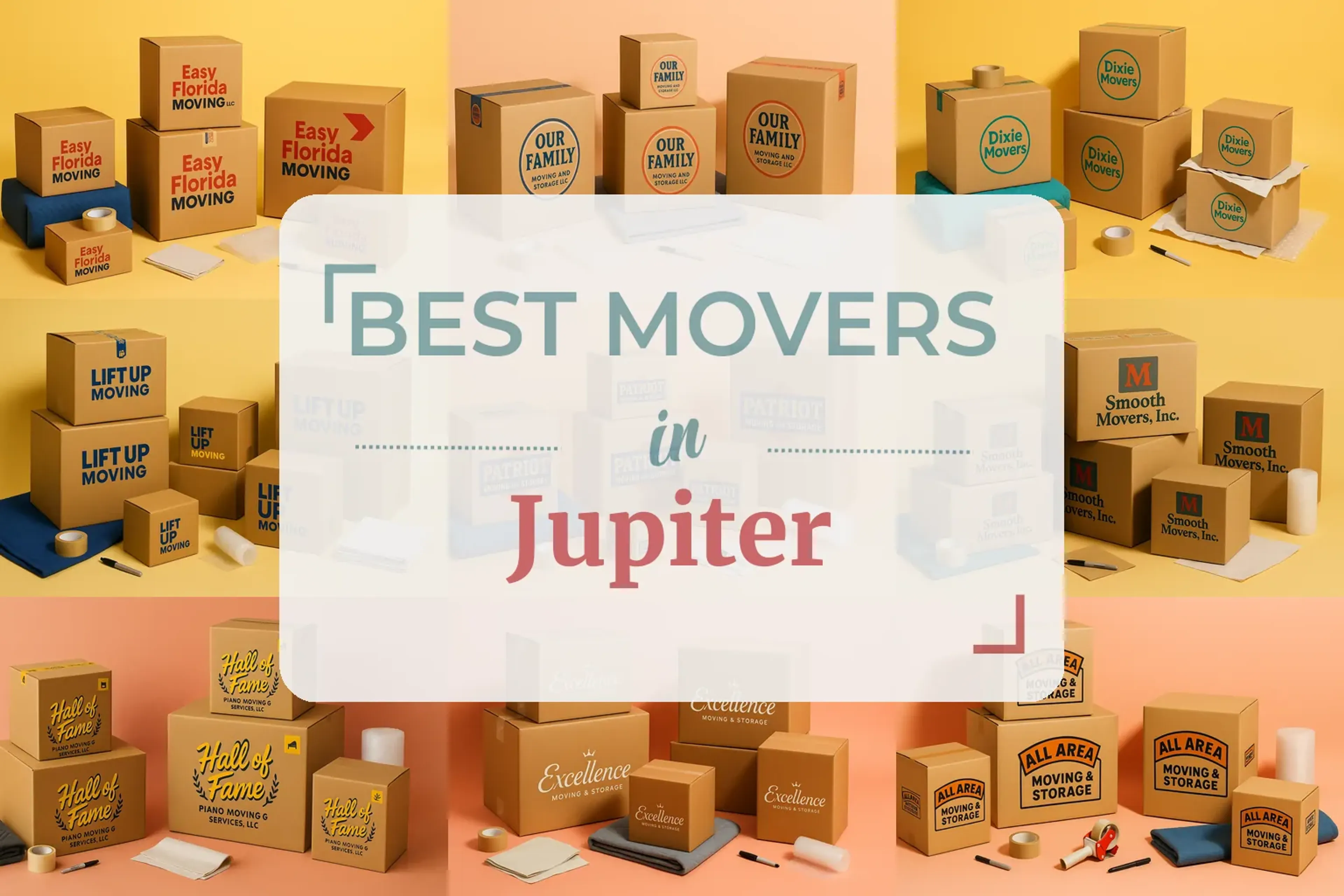Side-by-side comparison of Jupiter moving companies