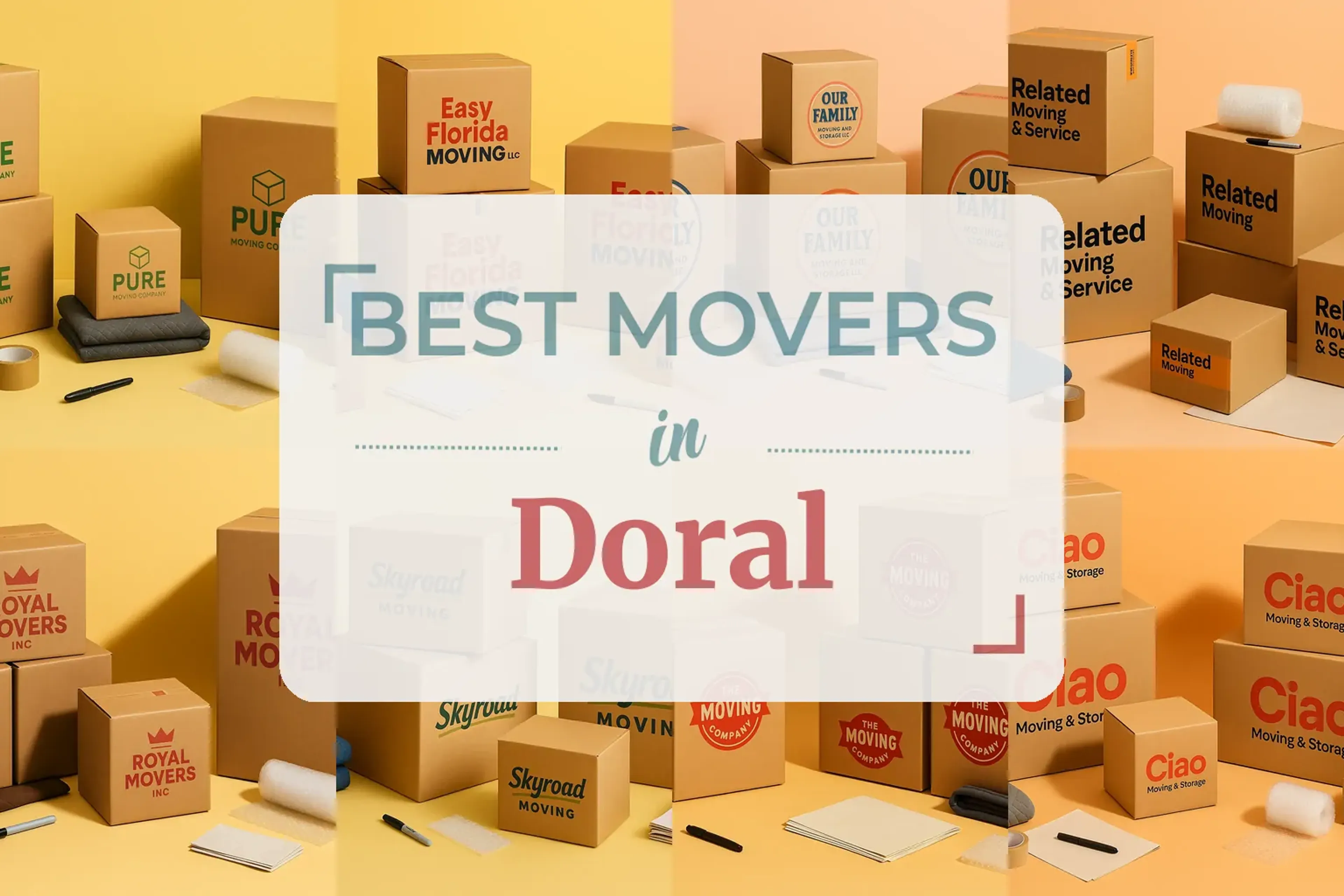 Side-by-side comparison of Doral moving companies
