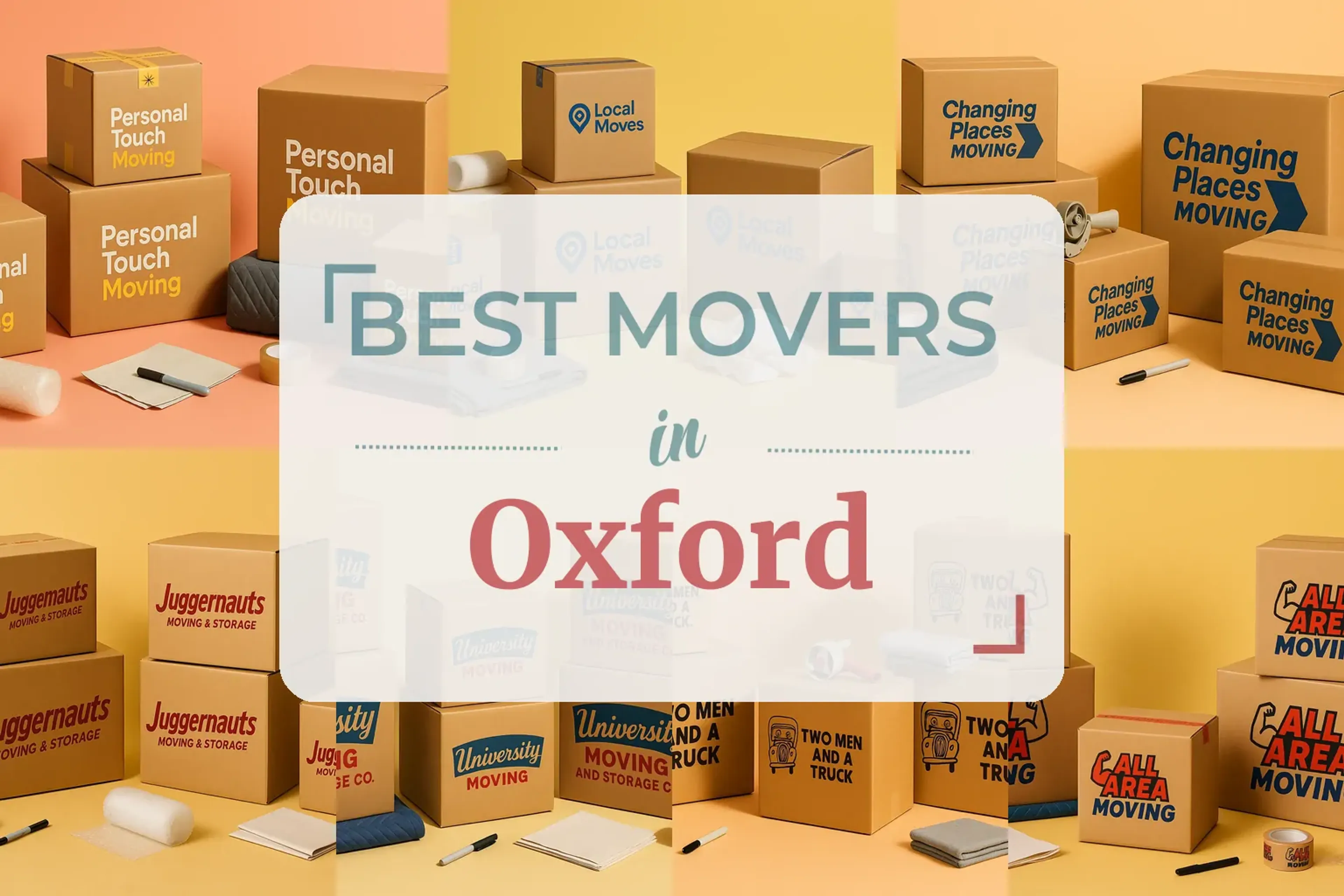 Side-by-side comparison of Oxford moving companies