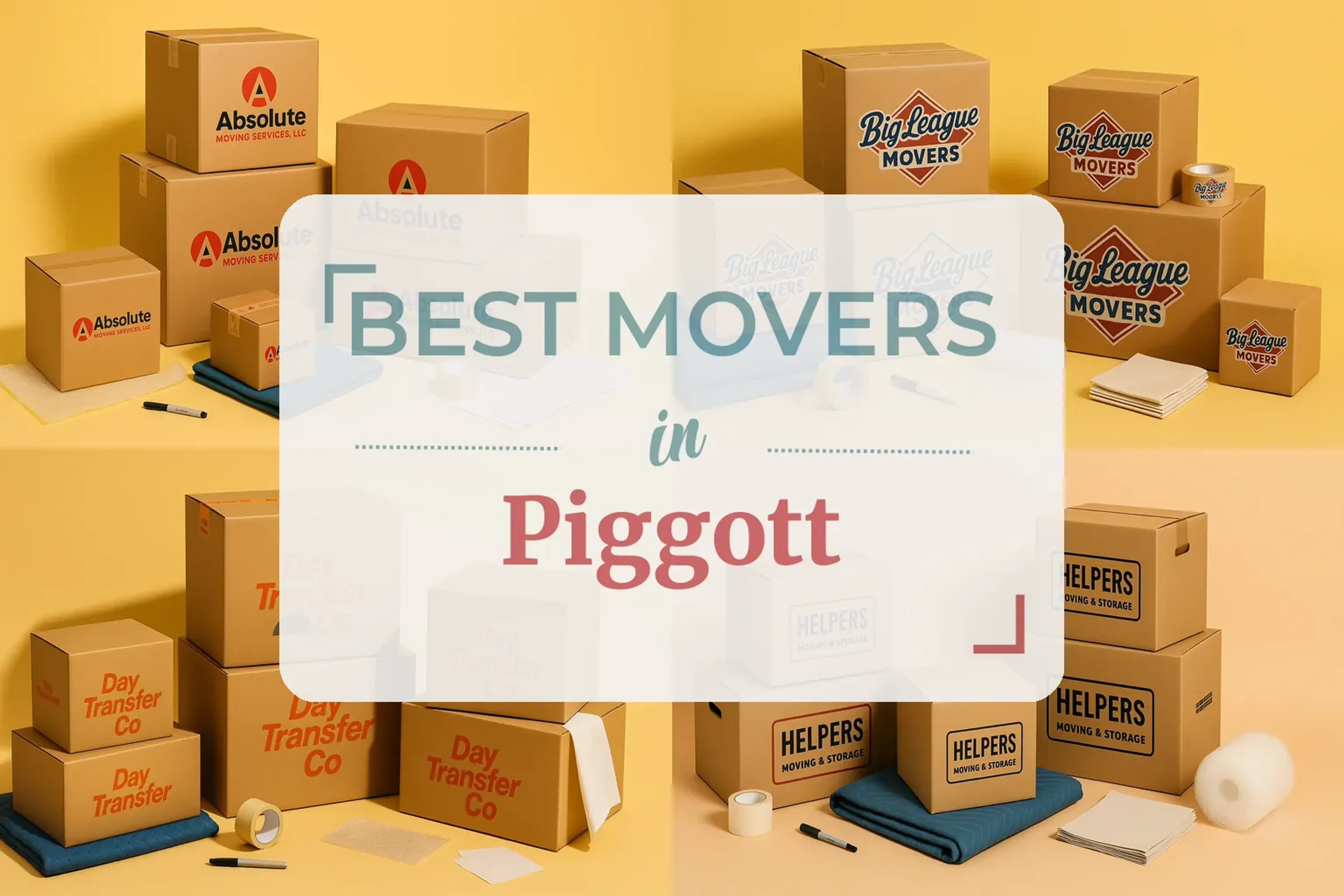 Side-by-side comparison of Piggott moving companies