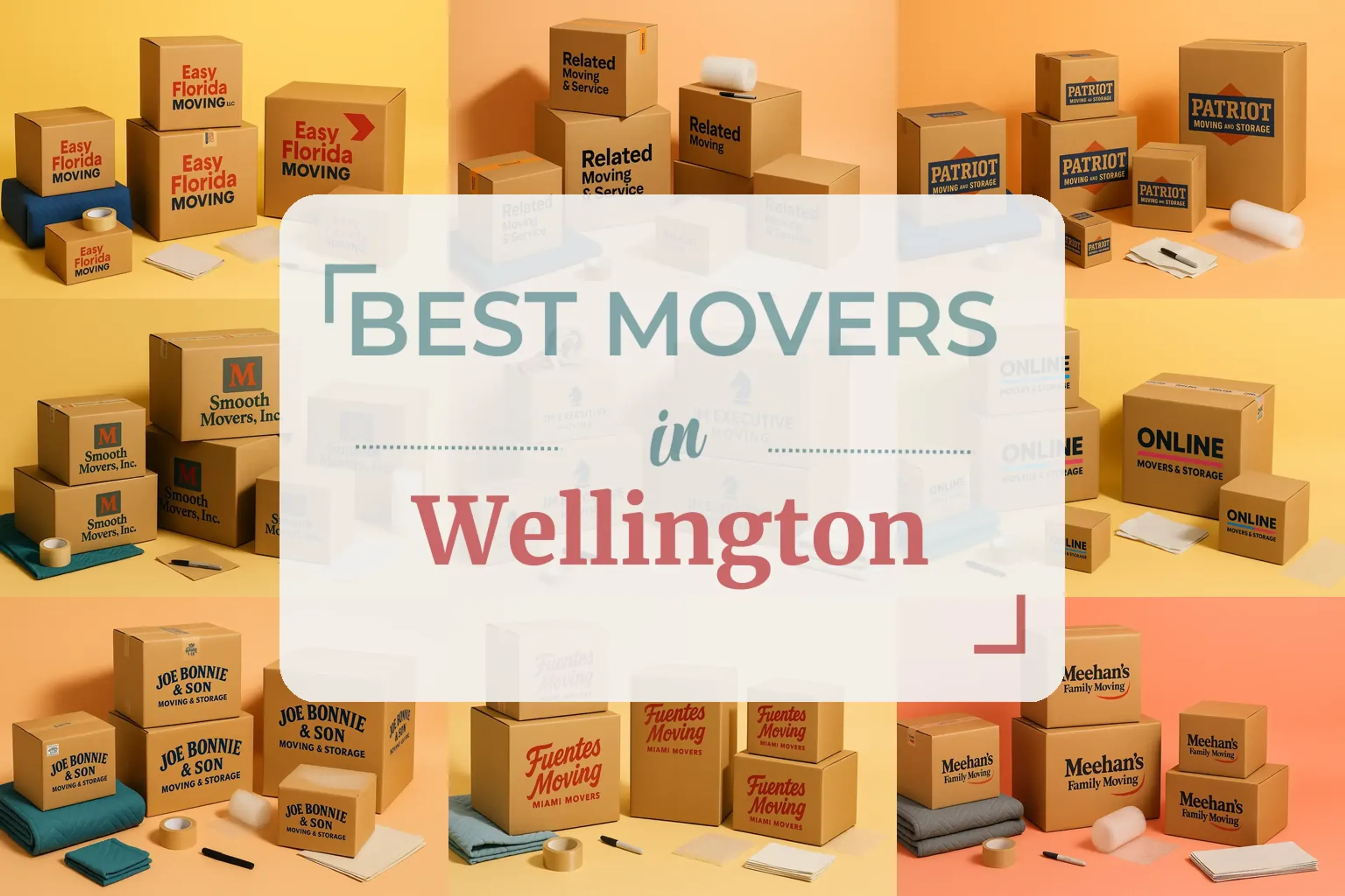 Side-by-side comparison of Wellington moving companies