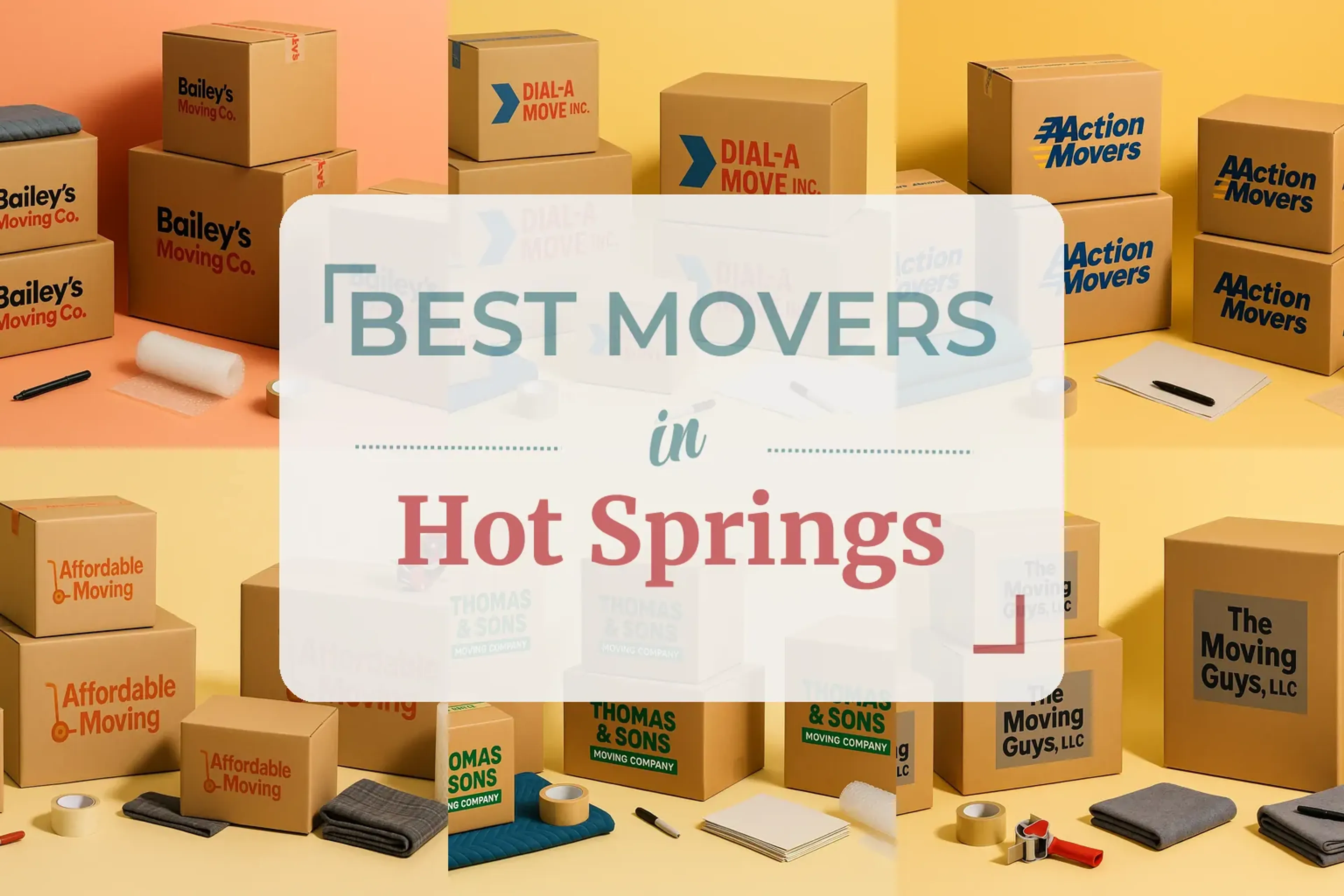Side-by-side comparison of Hot Springs moving companies