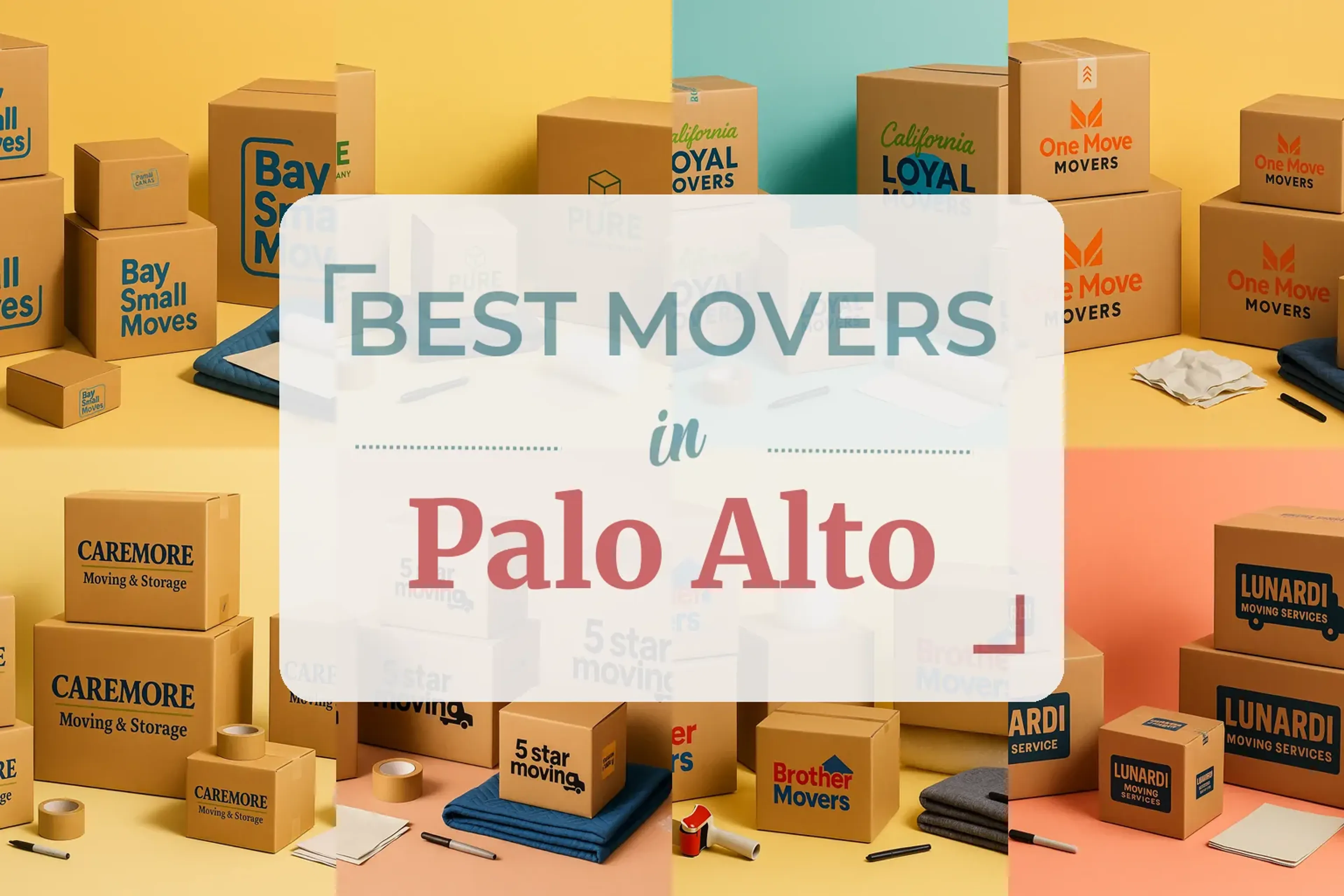 Side-by-side comparison of Palo Alto moving companies