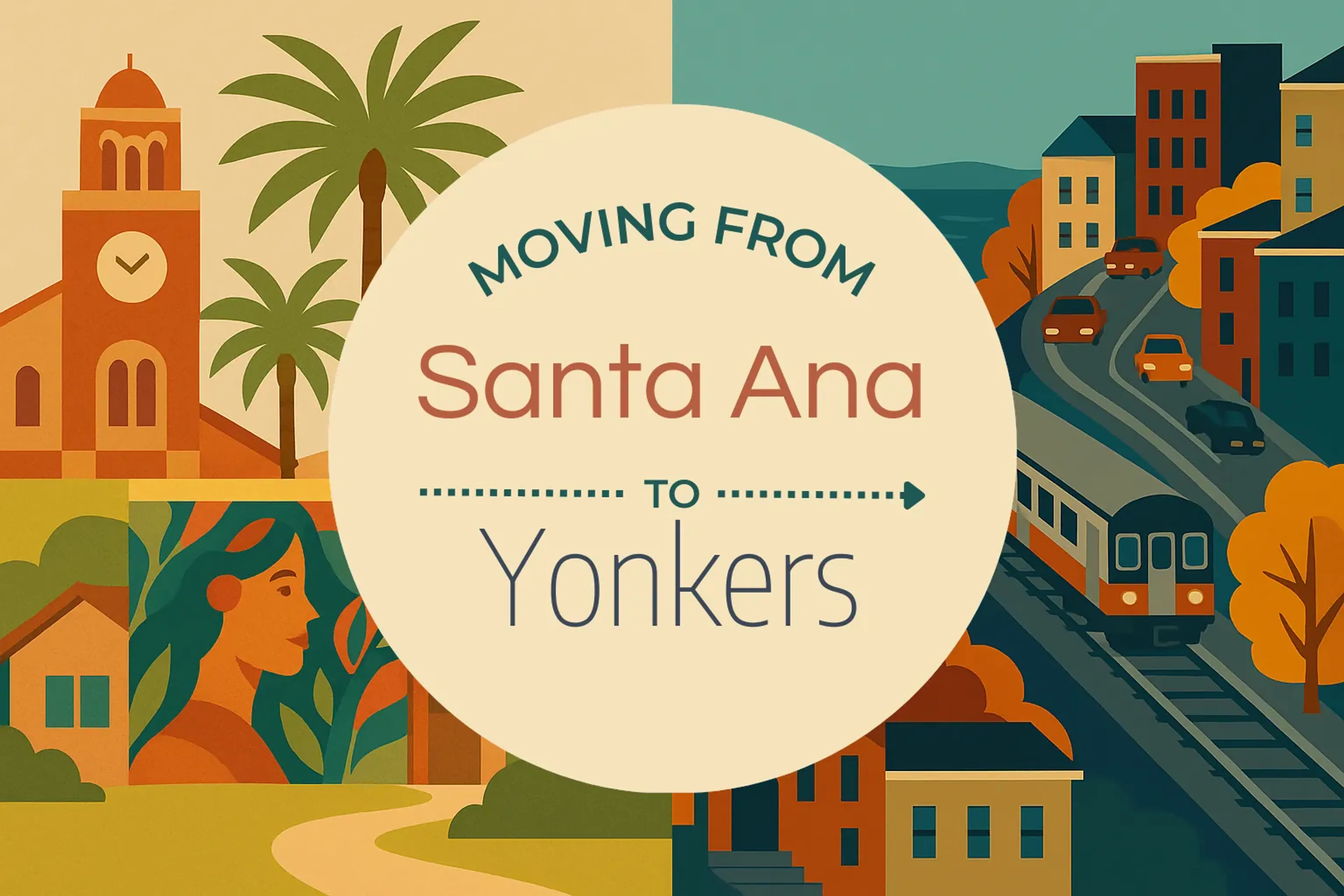 Side-by-side comparison of Santa Ana to Yonkers moving companies