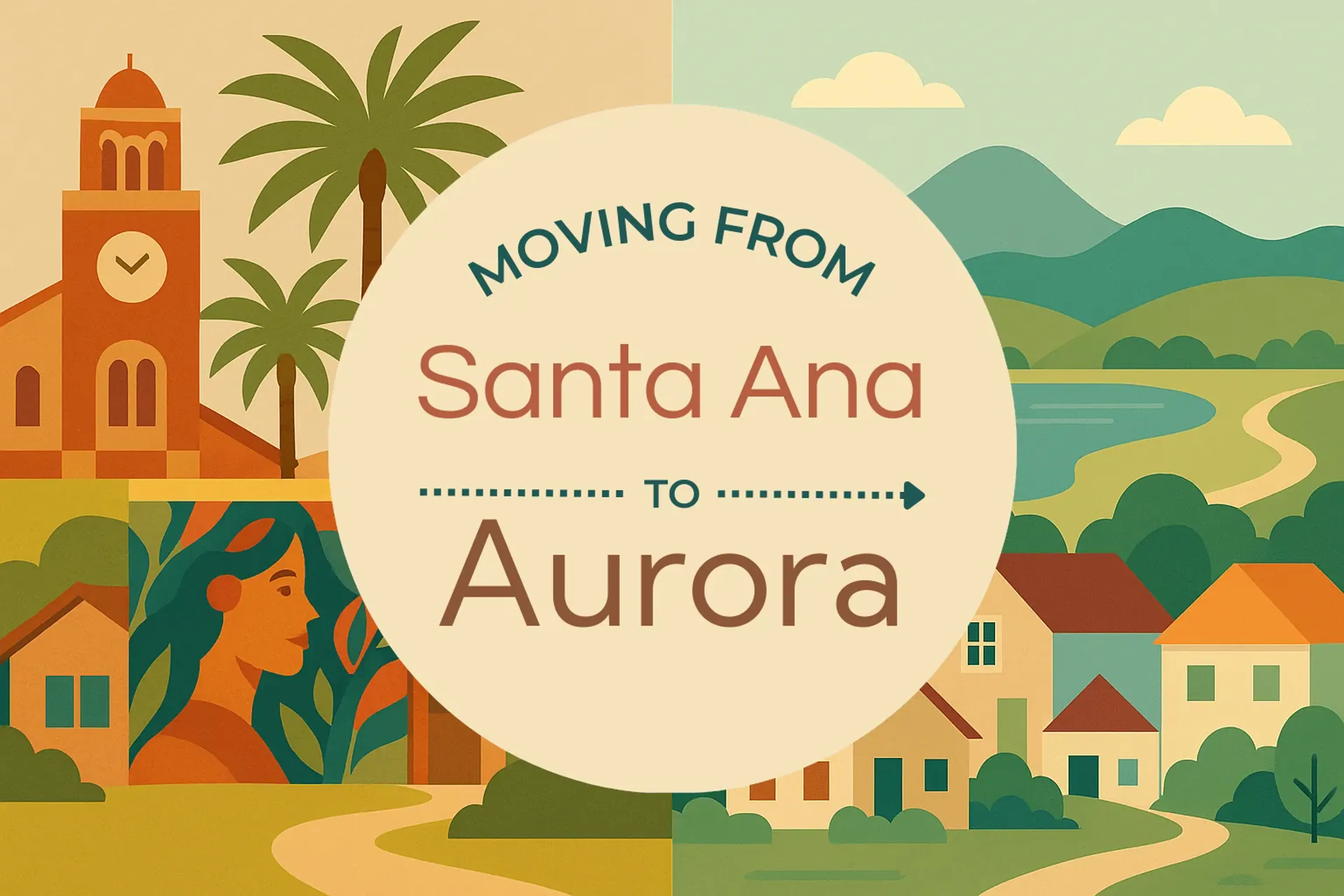 Side-by-side comparison of Santa Ana to Aurora moving companies