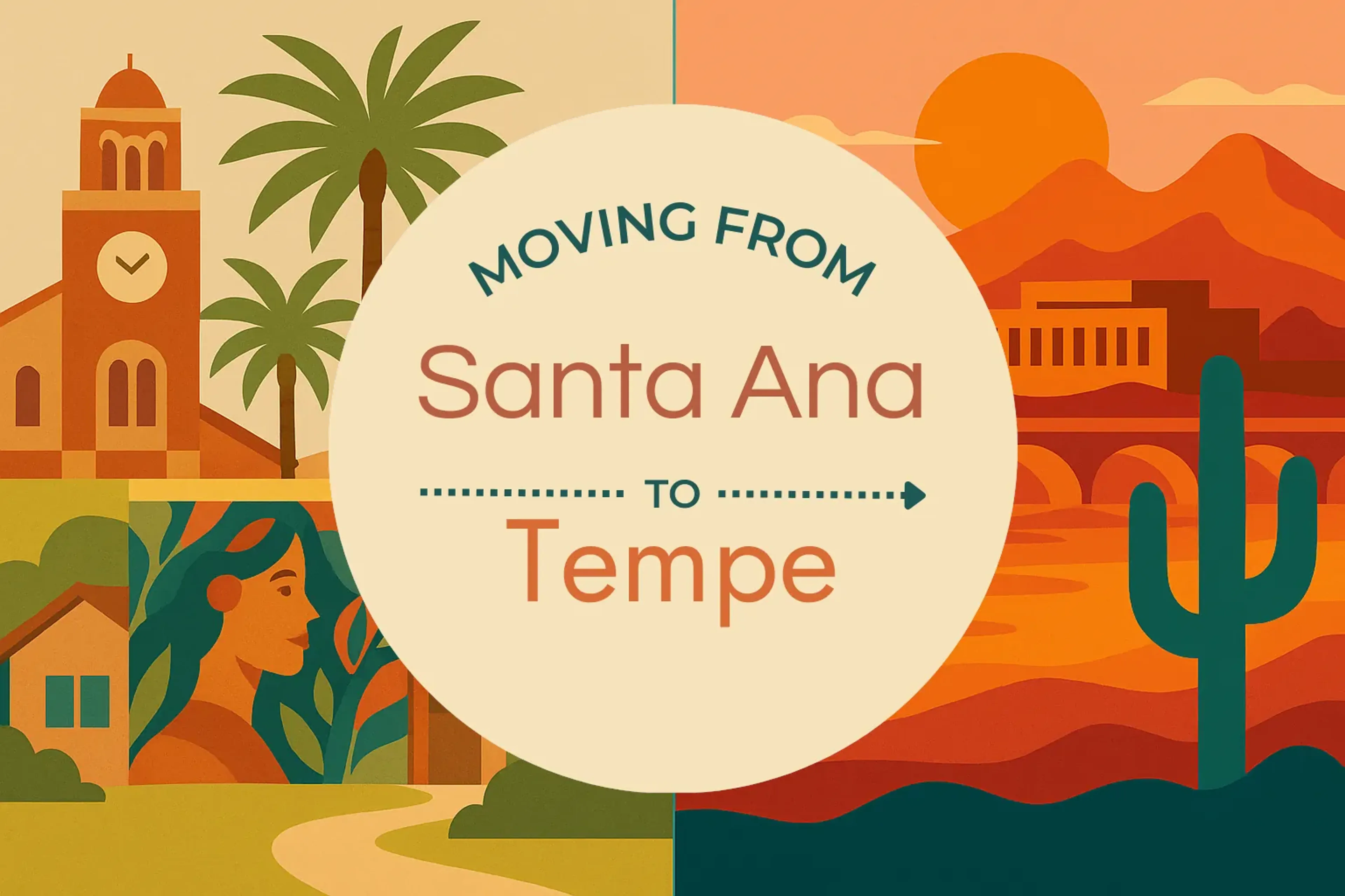 Side-by-side comparison of Santa Ana to Tempe moving companies
