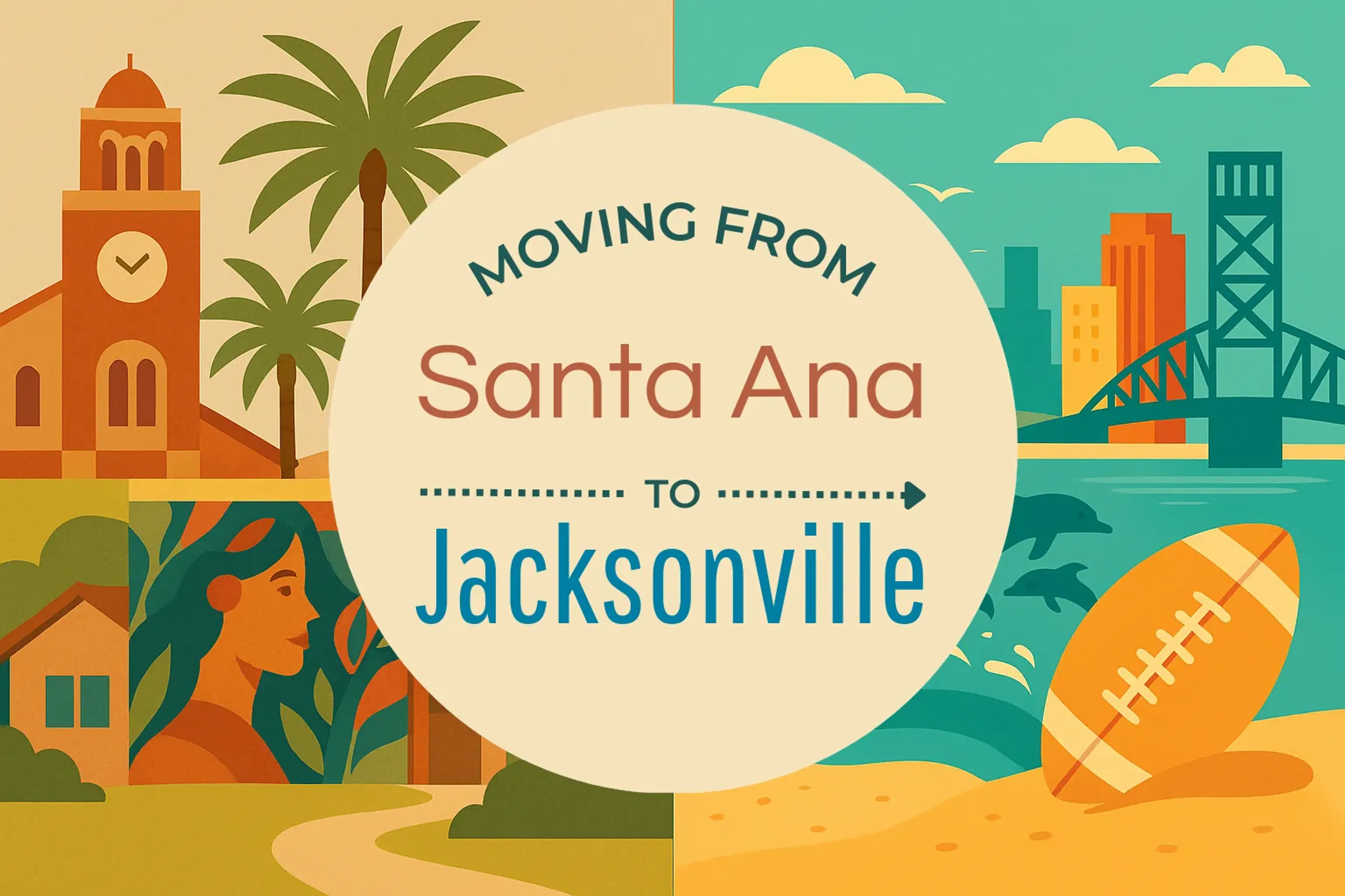 Side-by-side comparison of Santa Ana to Jacksonville moving companies