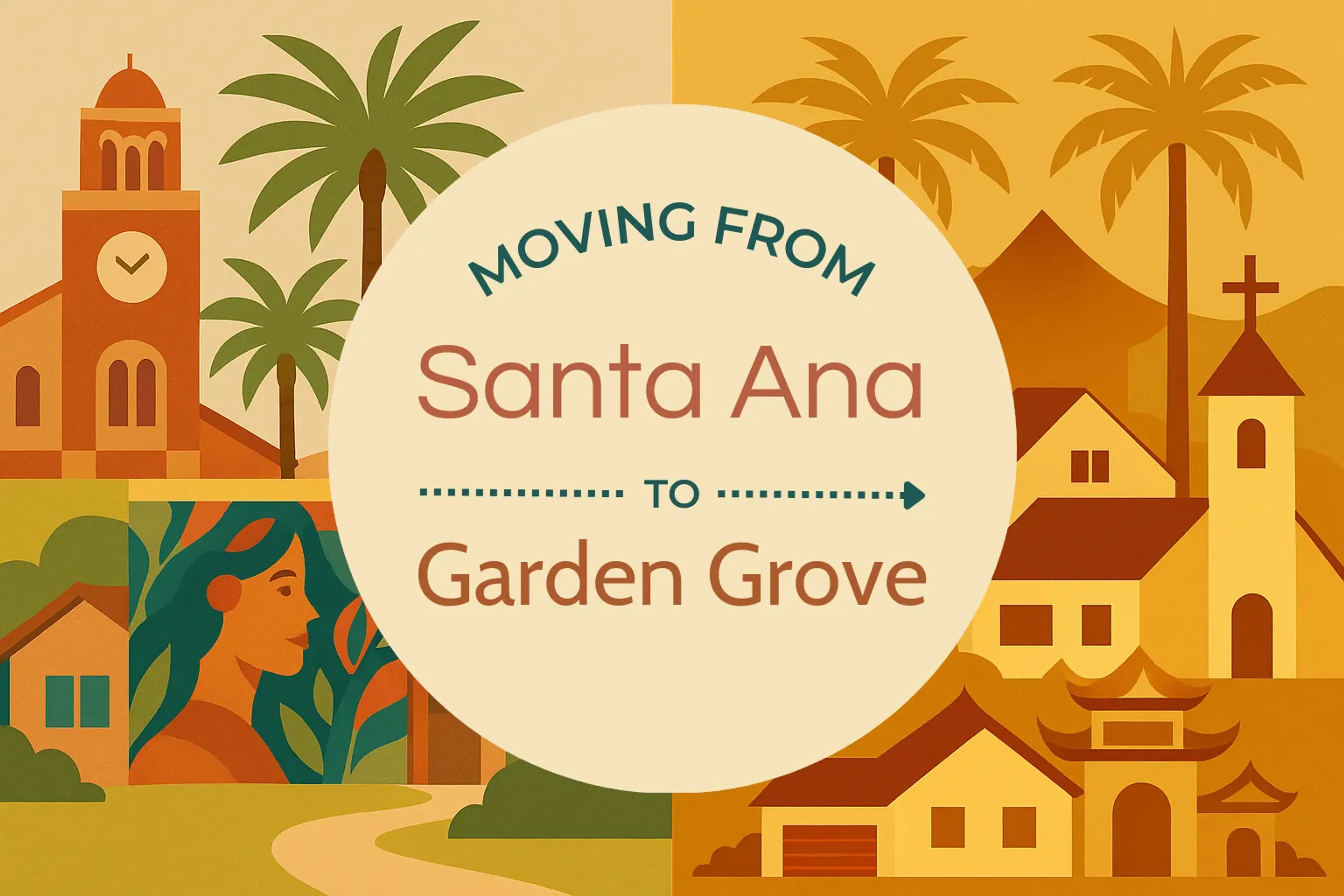Side-by-side comparison of Santa Ana to Garden Grove moving companies