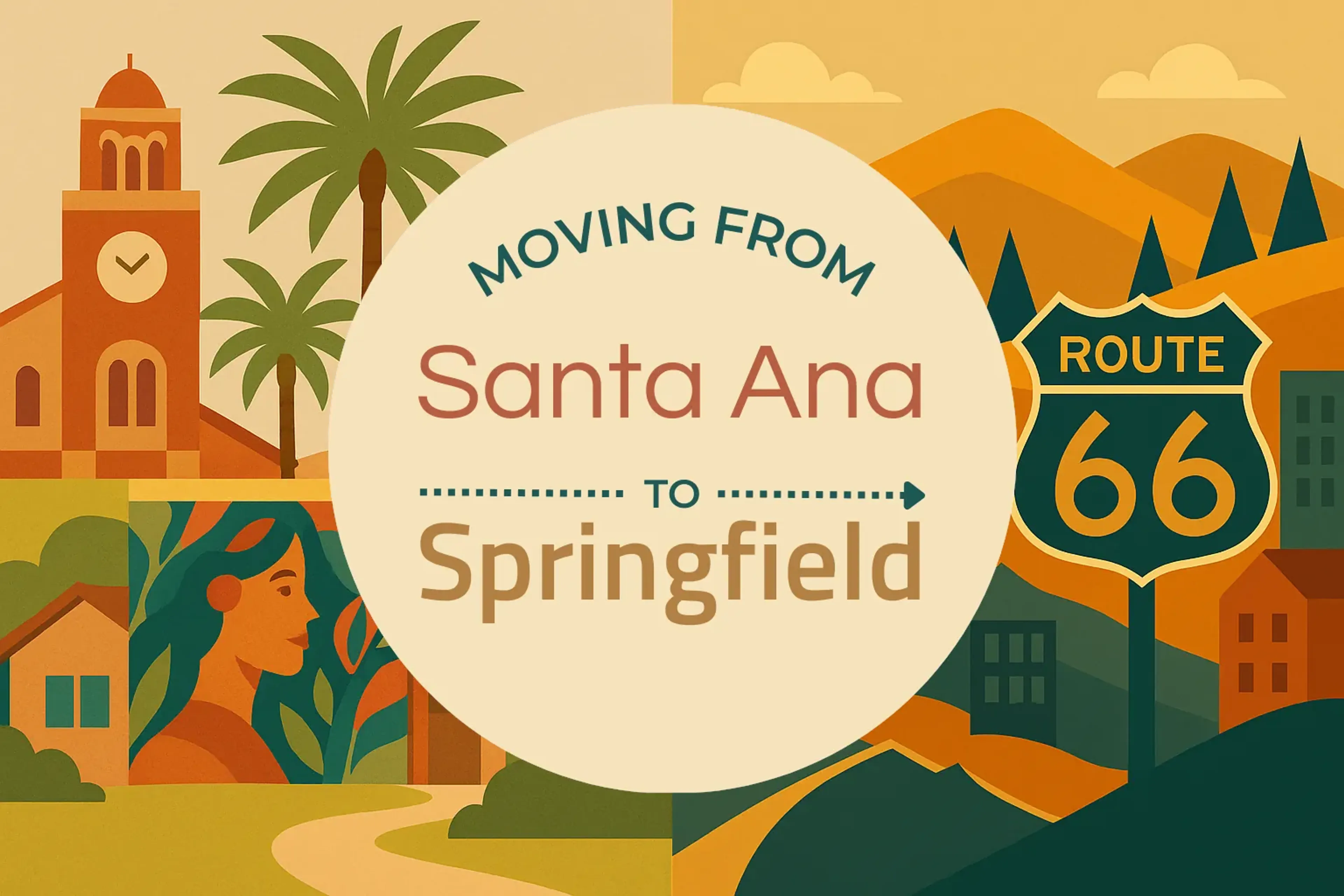 Side-by-side comparison of Santa Ana to Springfield moving companies