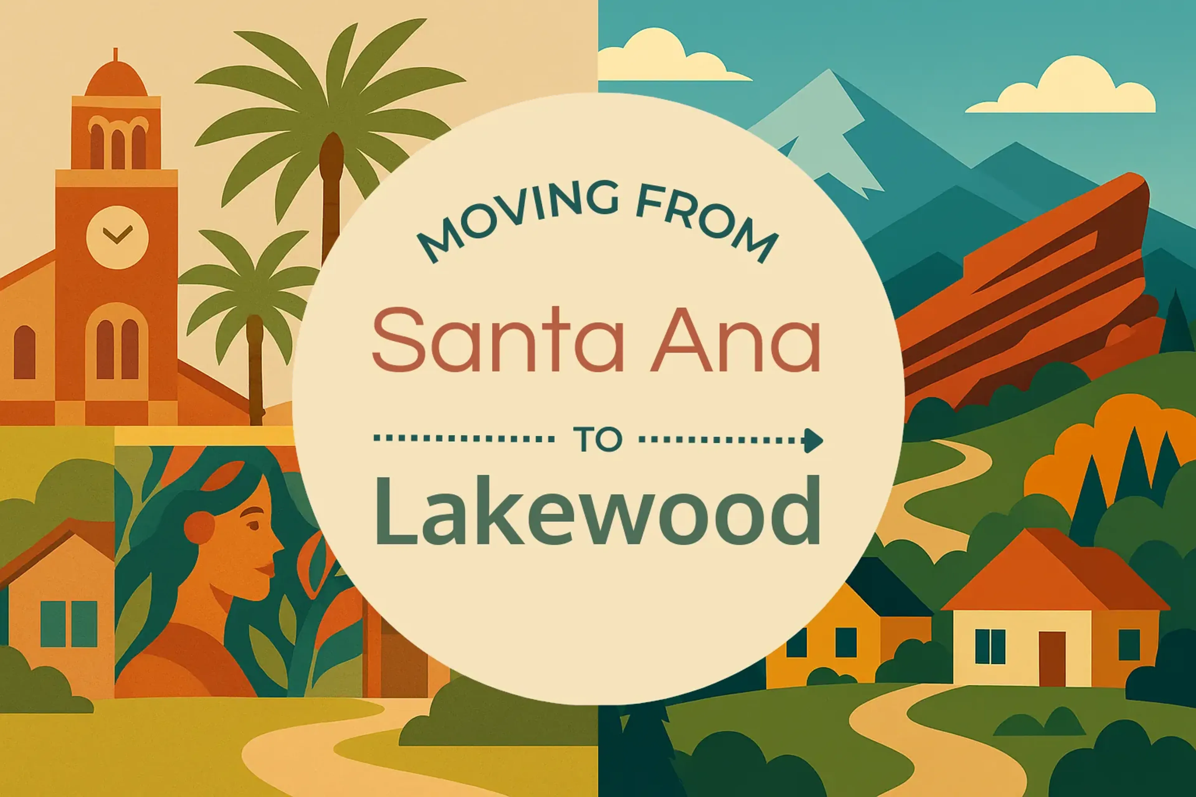 Side-by-side comparison of Santa Ana to Lakewood moving companies