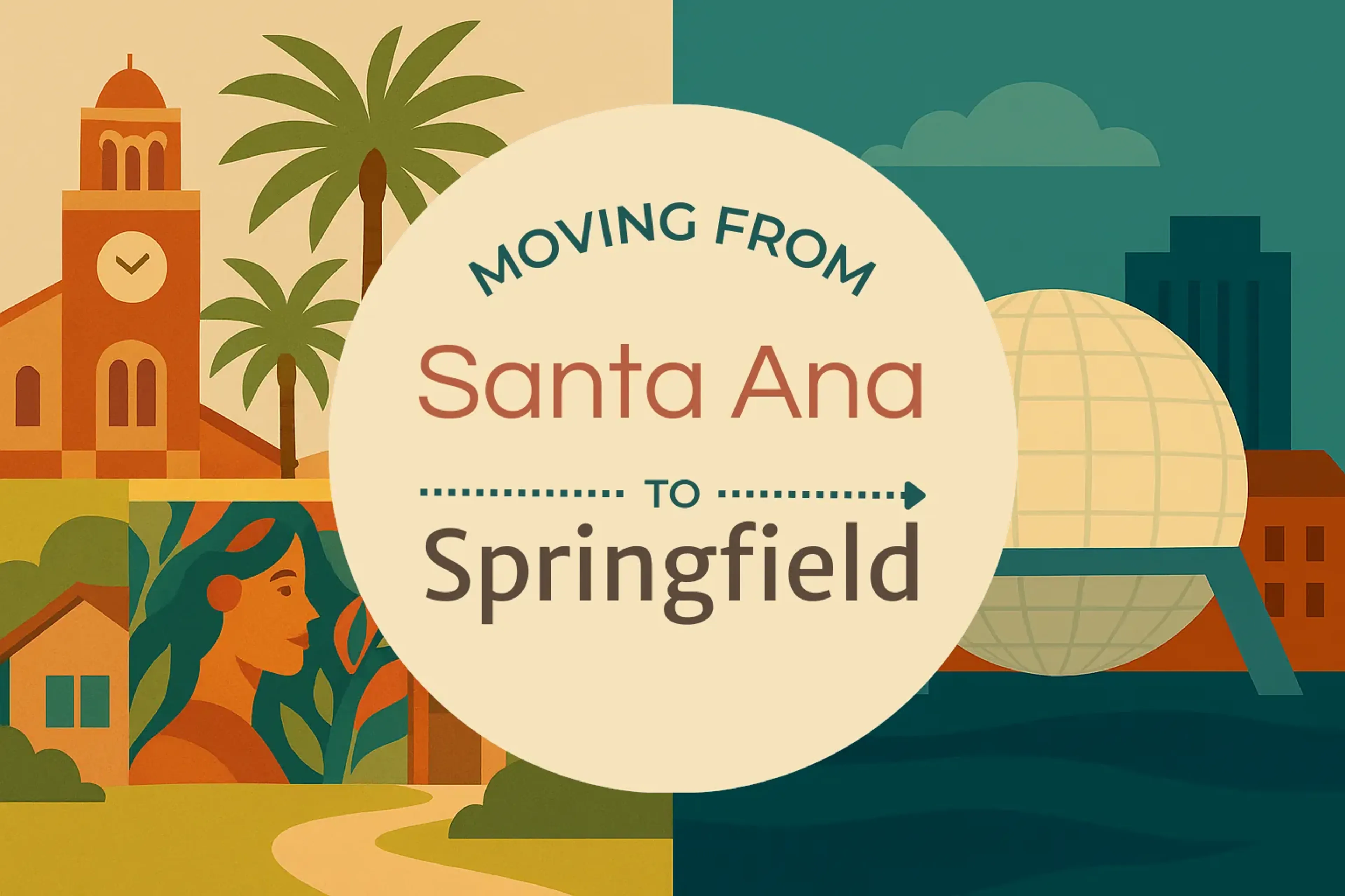 Side-by-side comparison of Santa Ana to Springfield moving companies