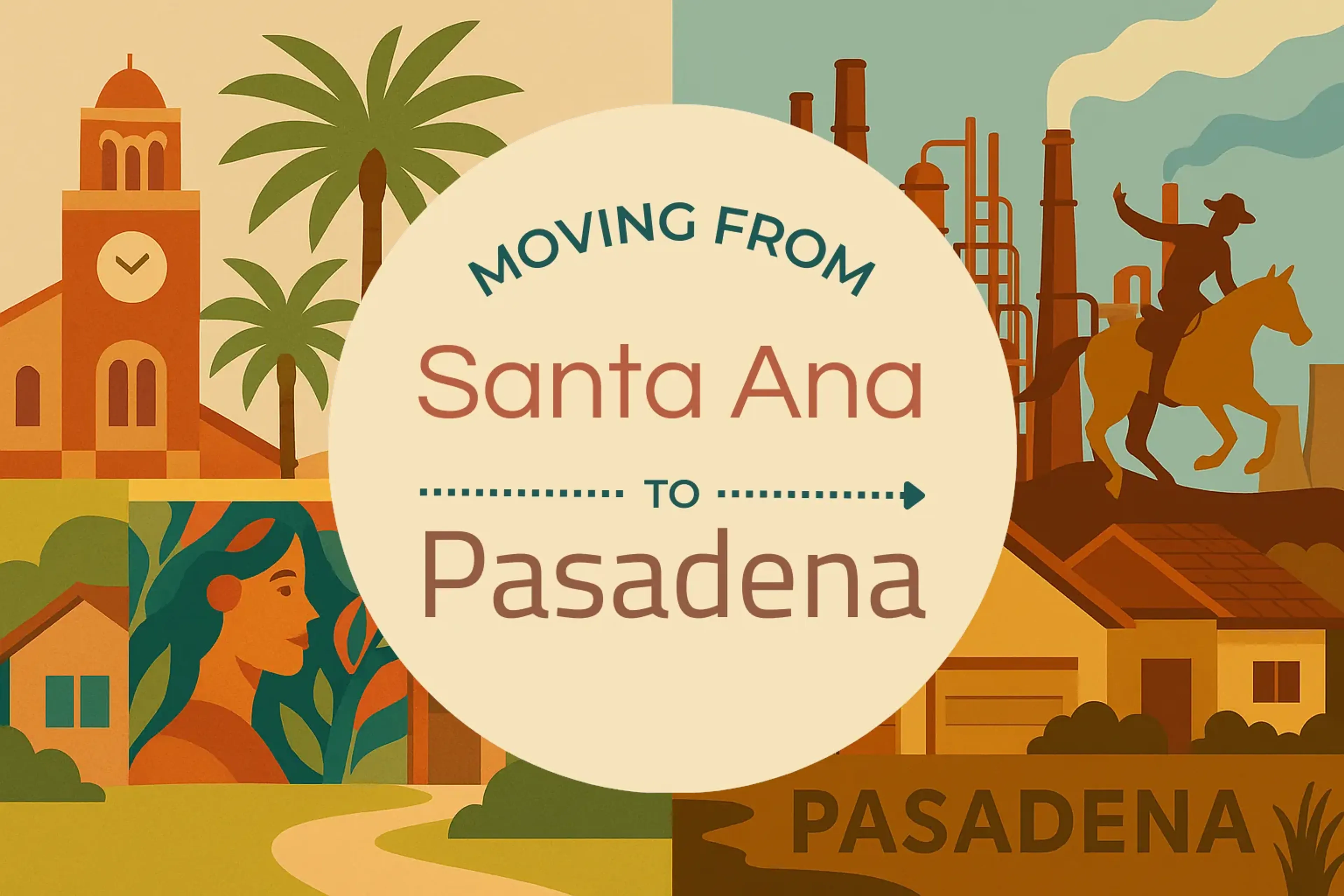 Side-by-side comparison of Santa Ana to Pasadena moving companies