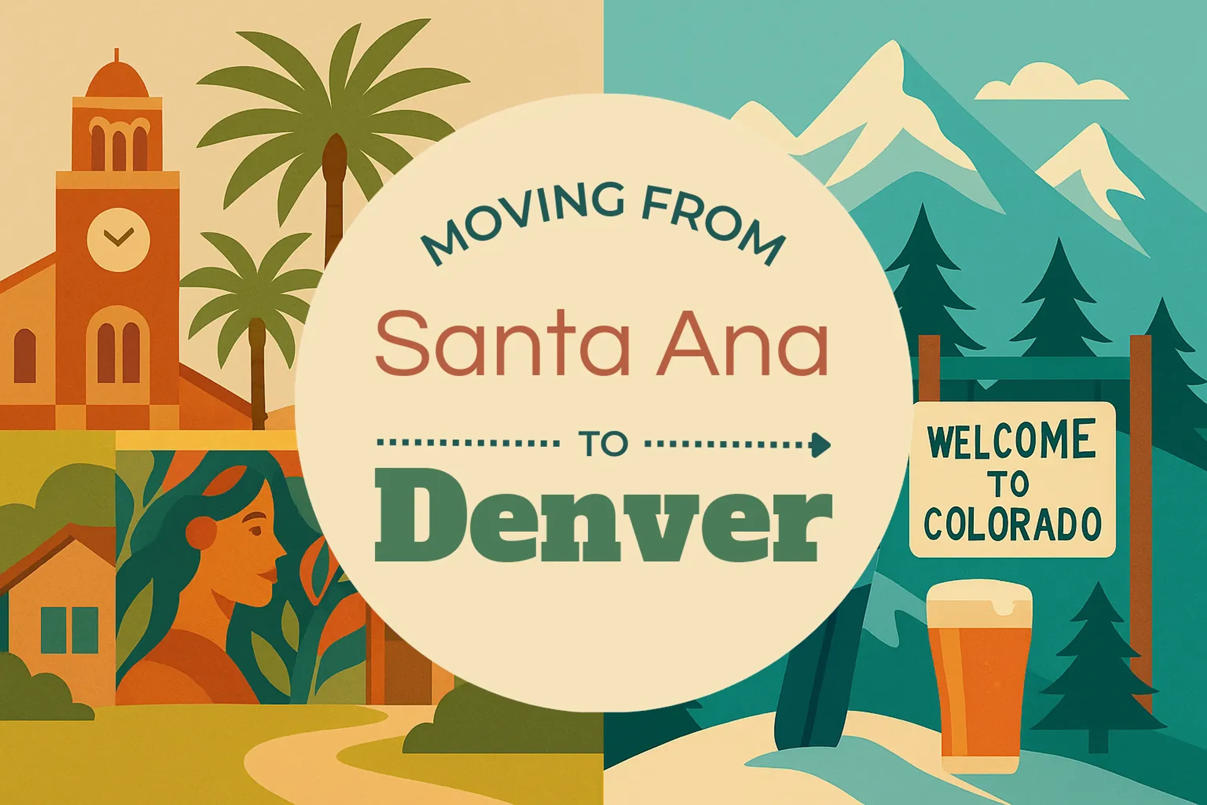 Side-by-side comparison of Santa Ana to Denver moving companies