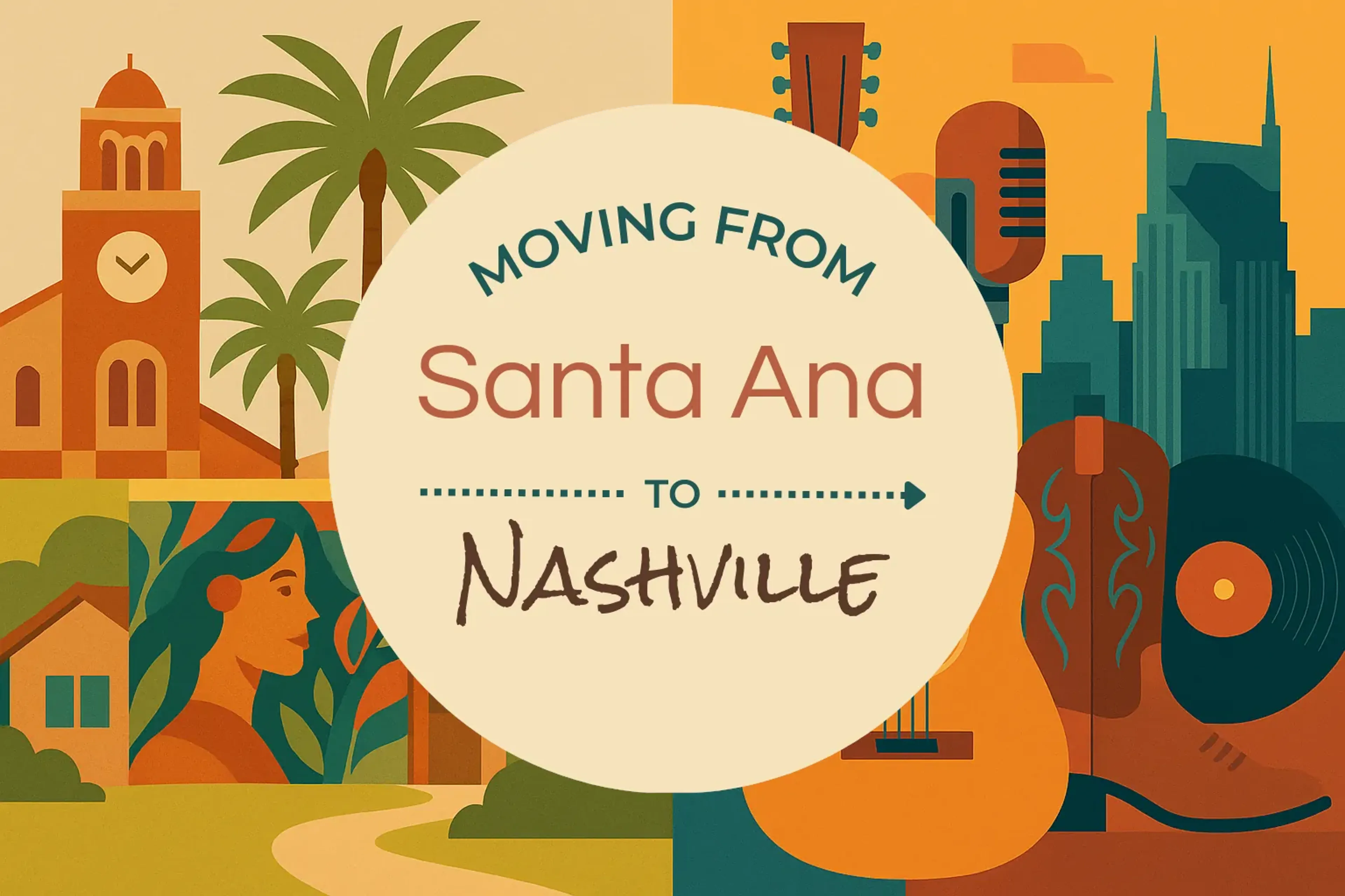 Side-by-side comparison of Santa Ana to Nashville moving companies