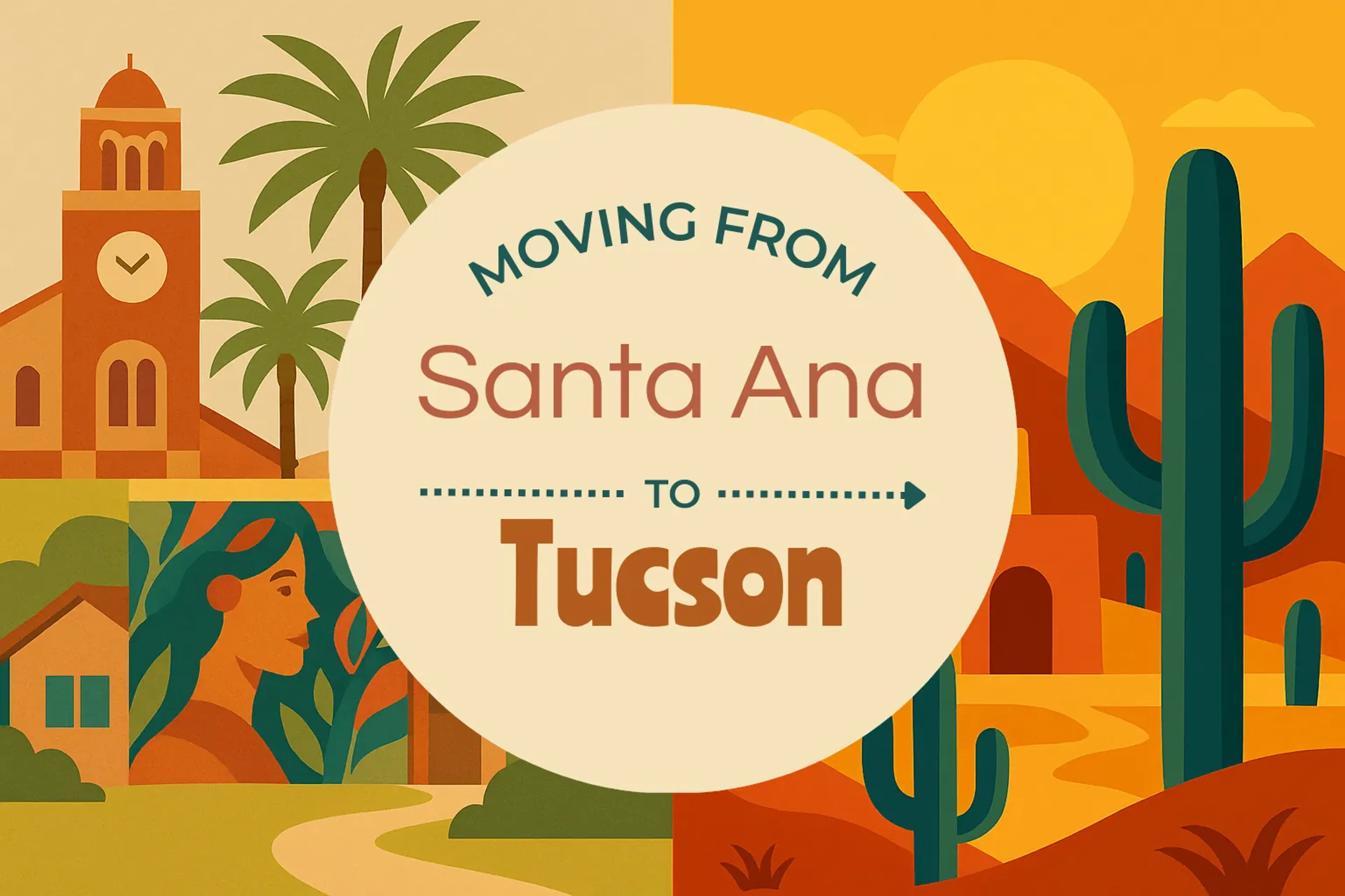 Side-by-side comparison of Santa Ana to Tucson moving companies