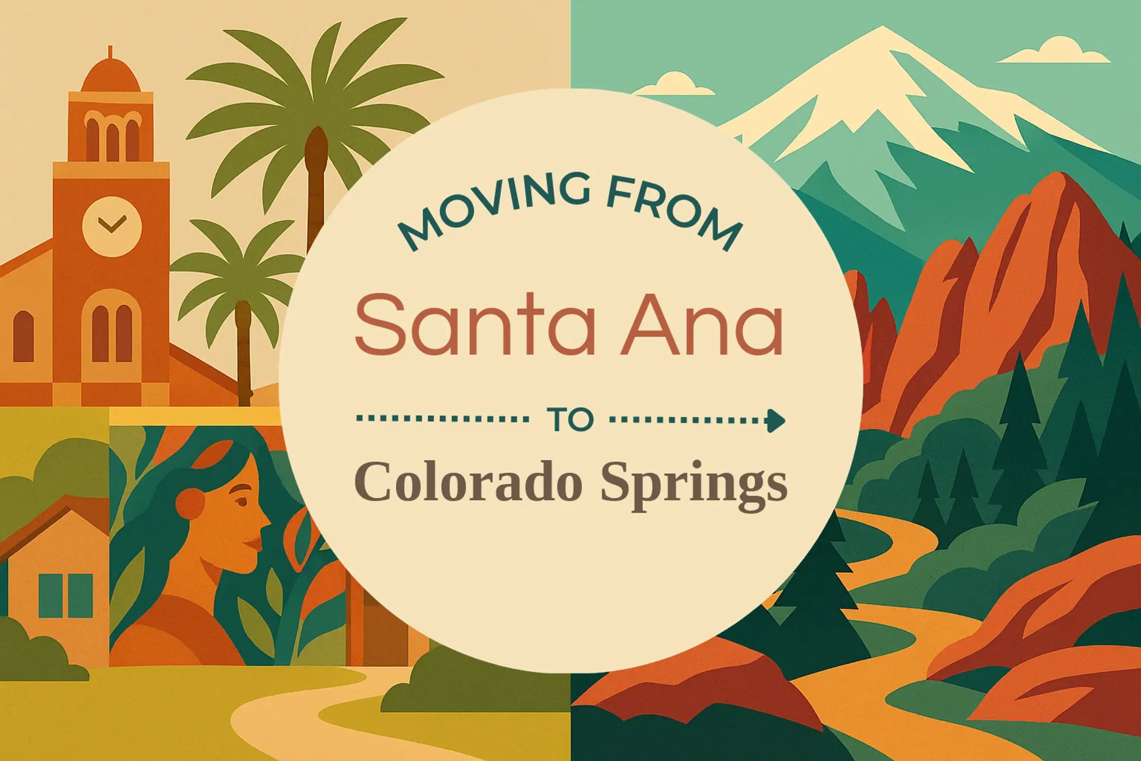 Side-by-side comparison of Santa Ana to Colorado Springs moving companies