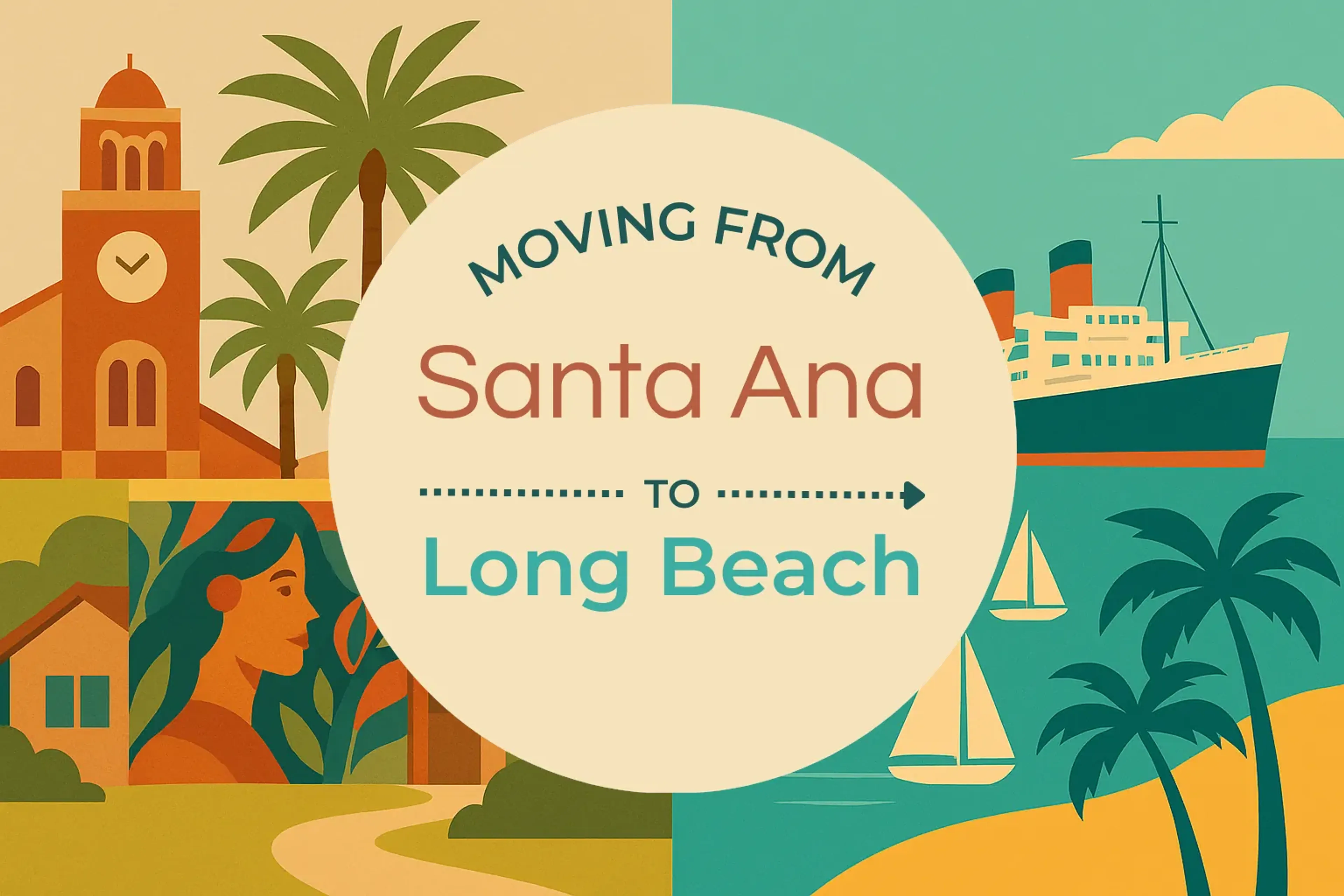 Side-by-side comparison of Santa Ana to Long Beach moving companies