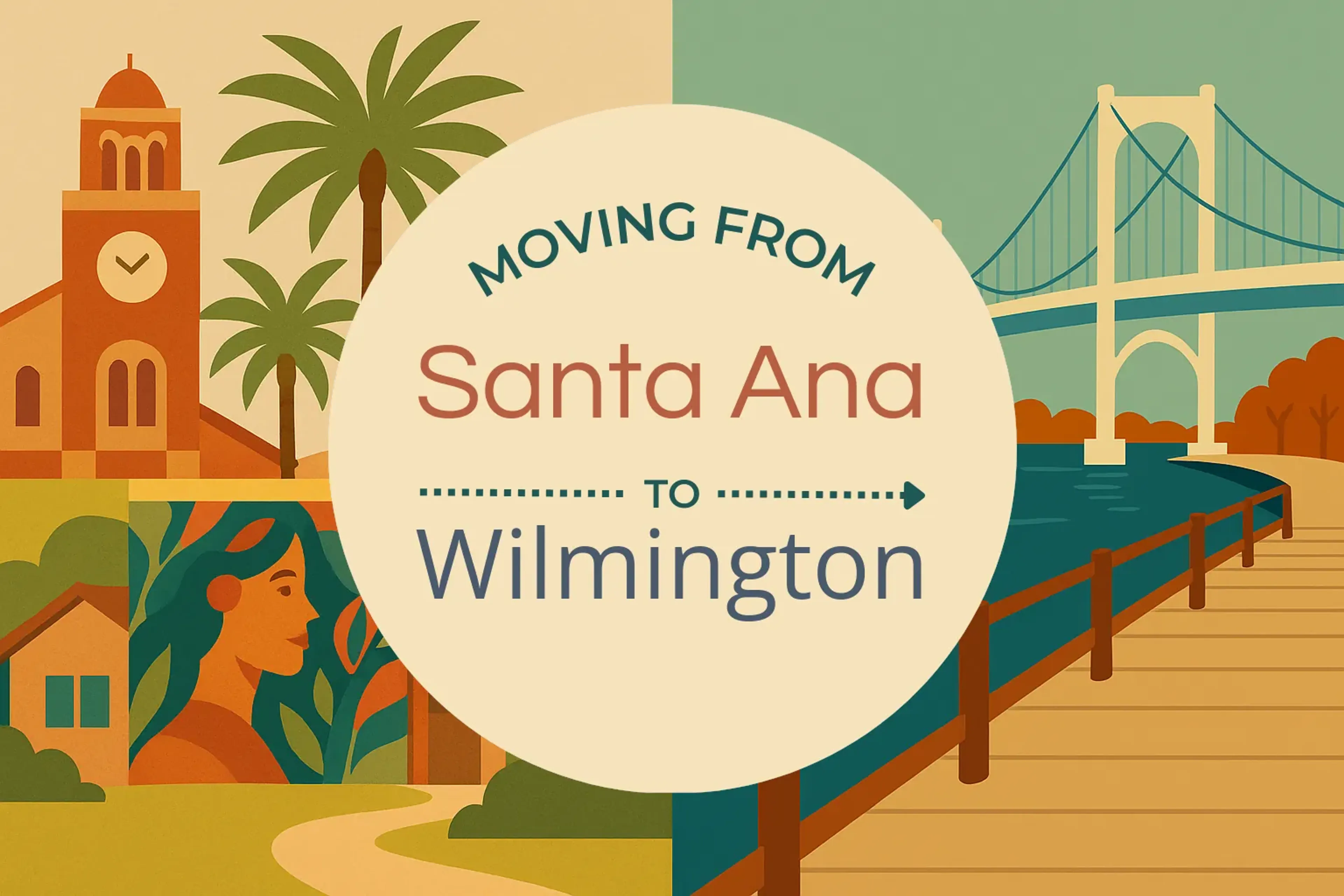 Side-by-side comparison of Santa Ana to Wilmington moving companies