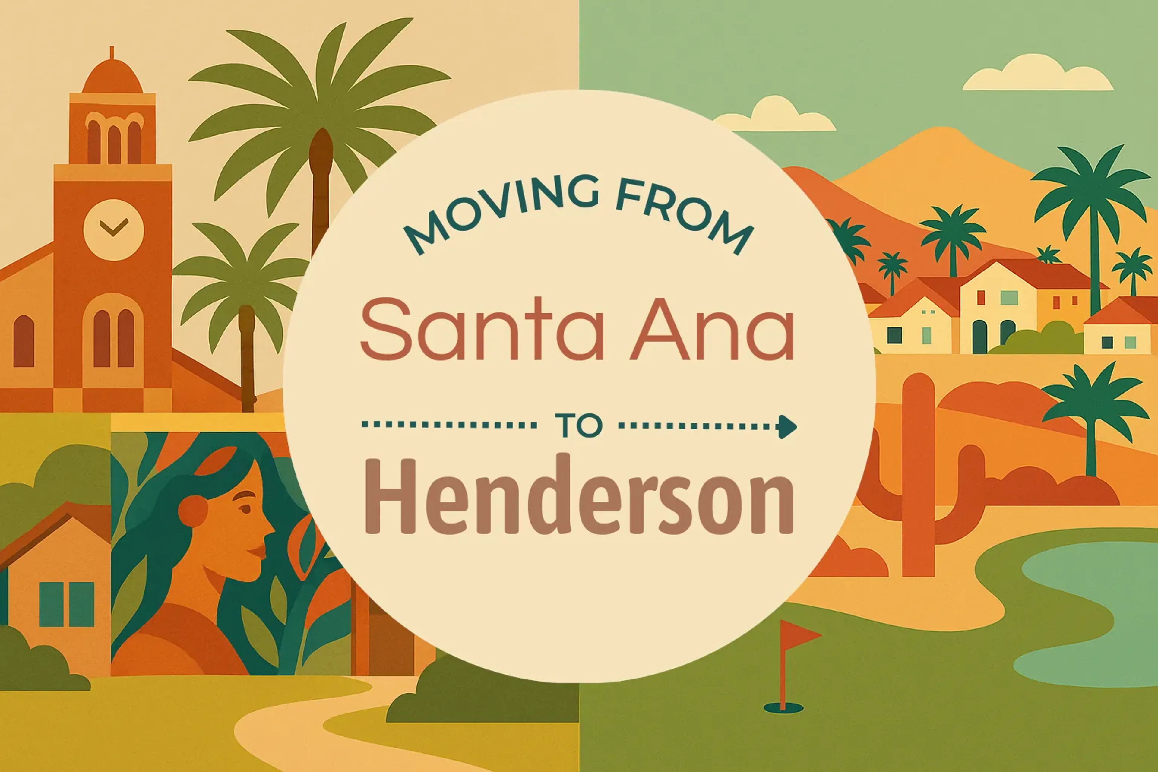 Side-by-side comparison of Santa Ana to Henderson moving companies