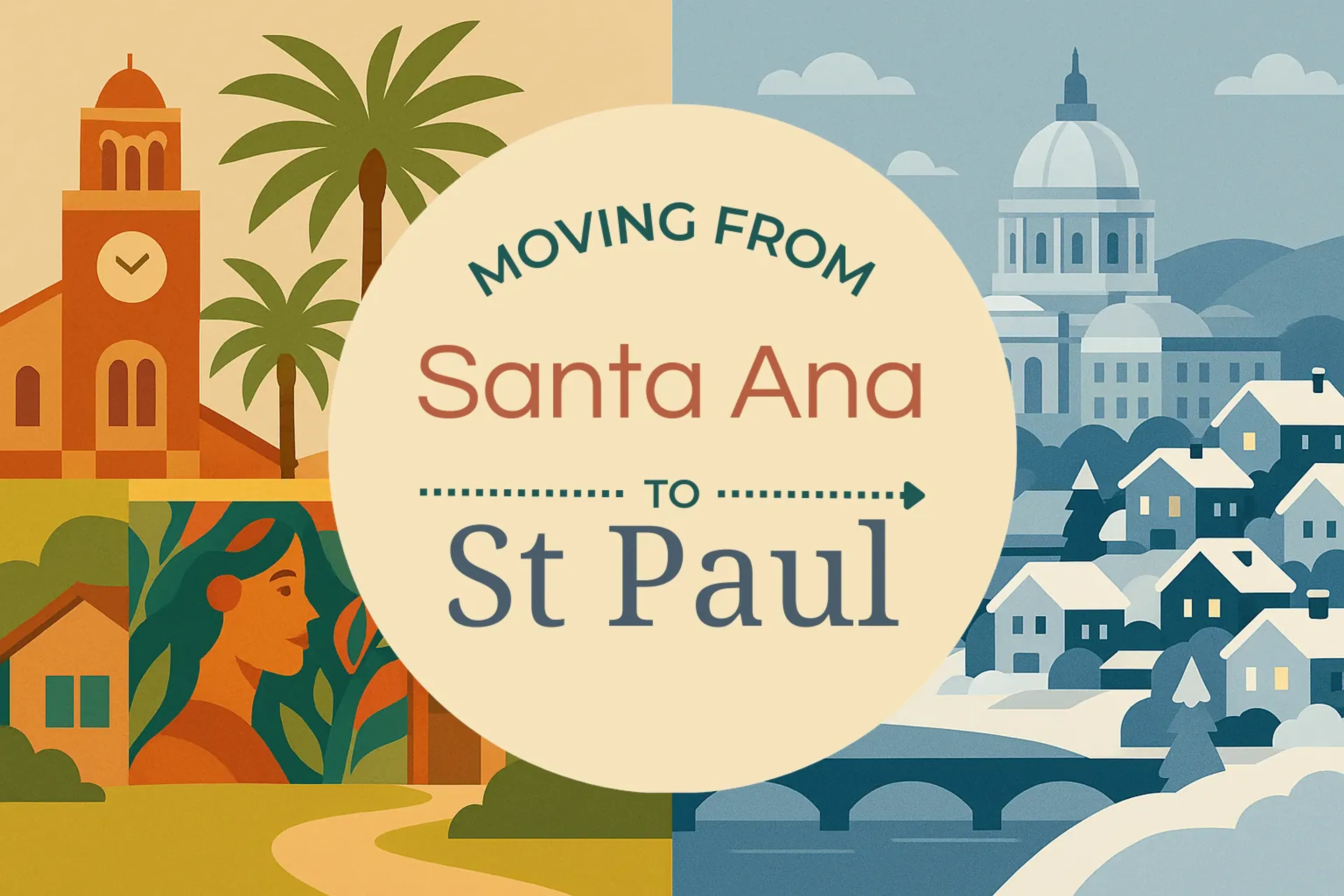 Side-by-side comparison of Santa Ana to St. Paul moving companies