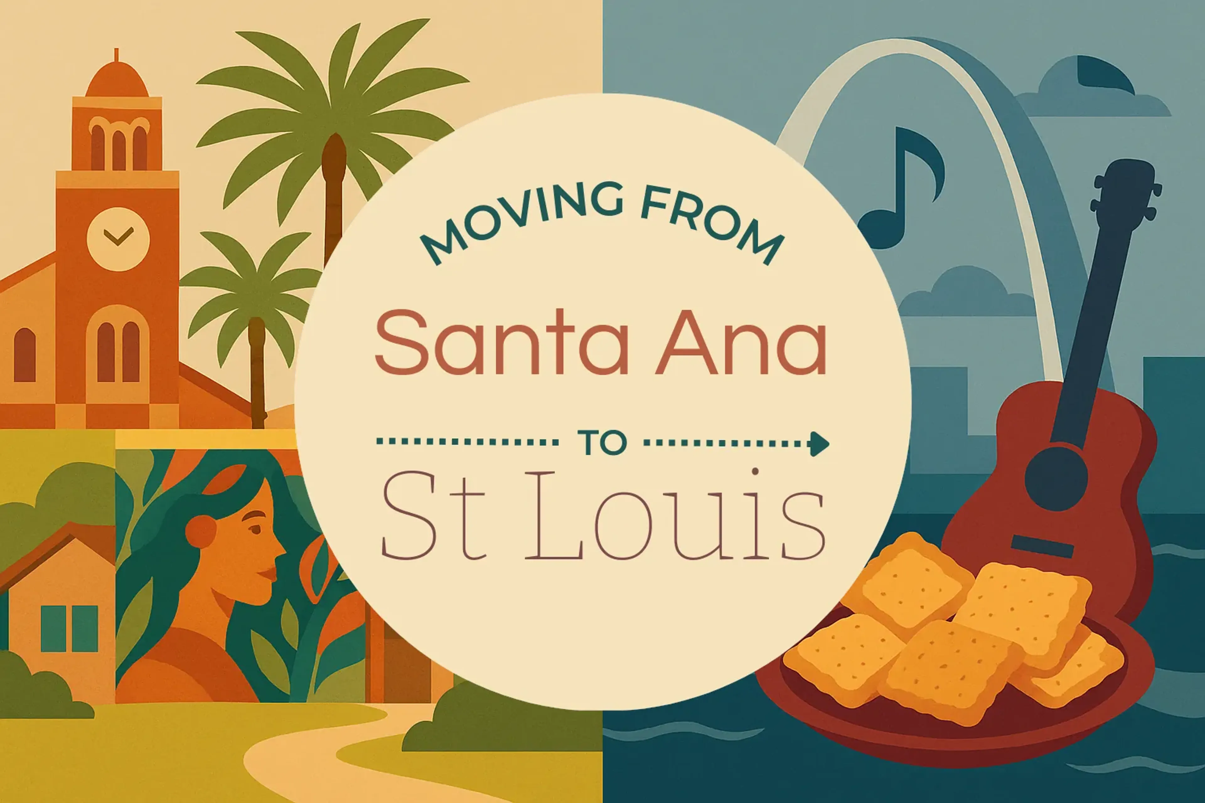 Side-by-side comparison of Santa Ana to St. Louis moving companies