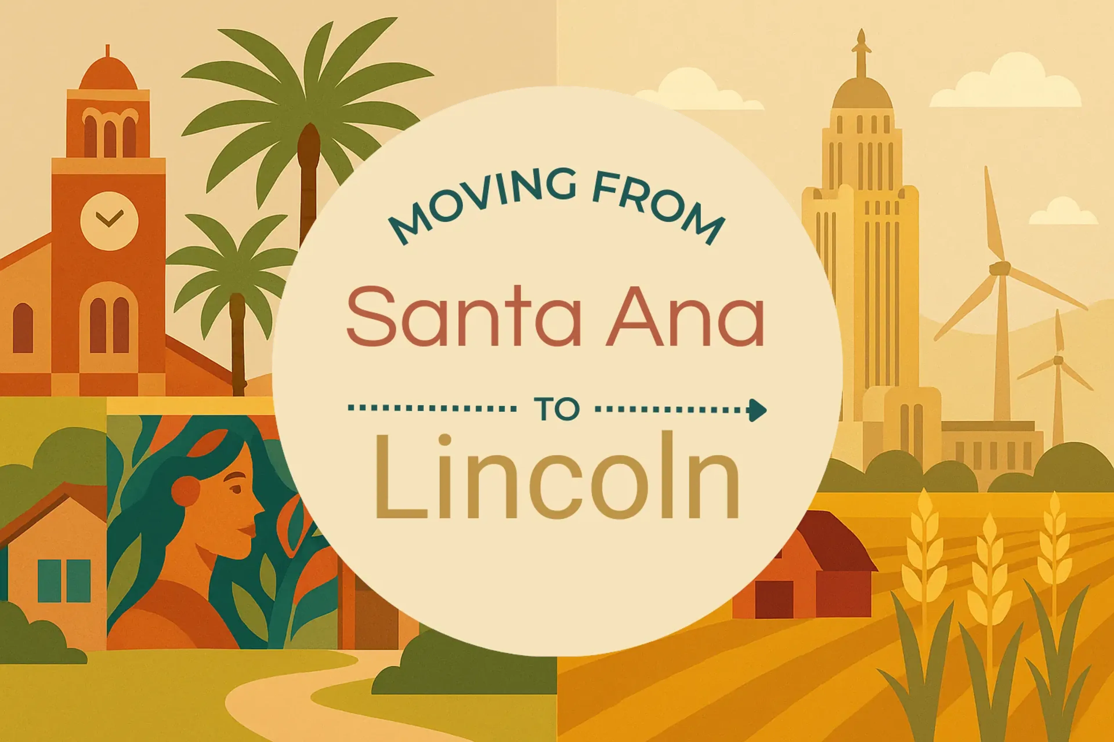 Side-by-side comparison of Santa Ana to Lincoln moving companies