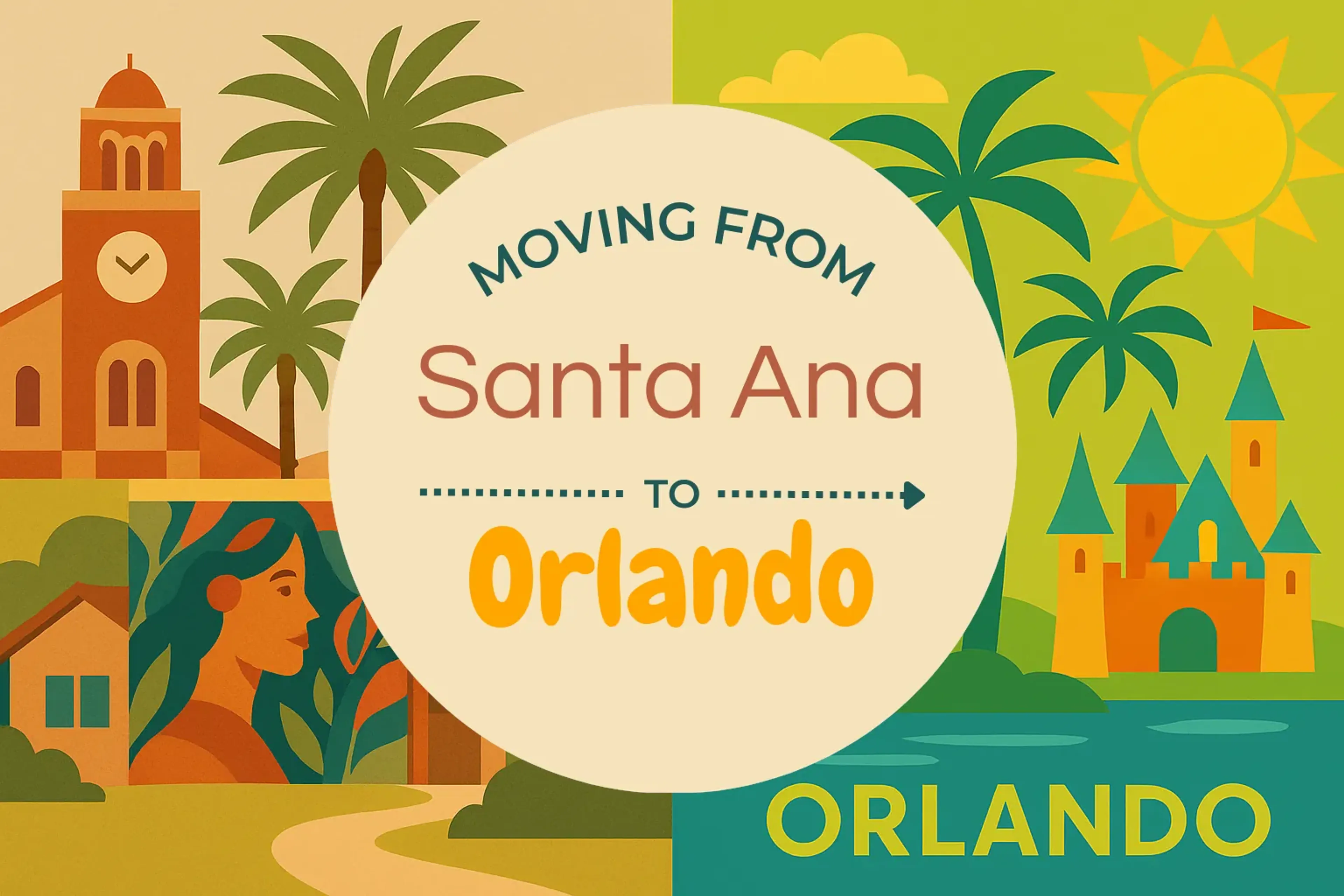 Side-by-side comparison of Santa Ana to Orlando moving companies