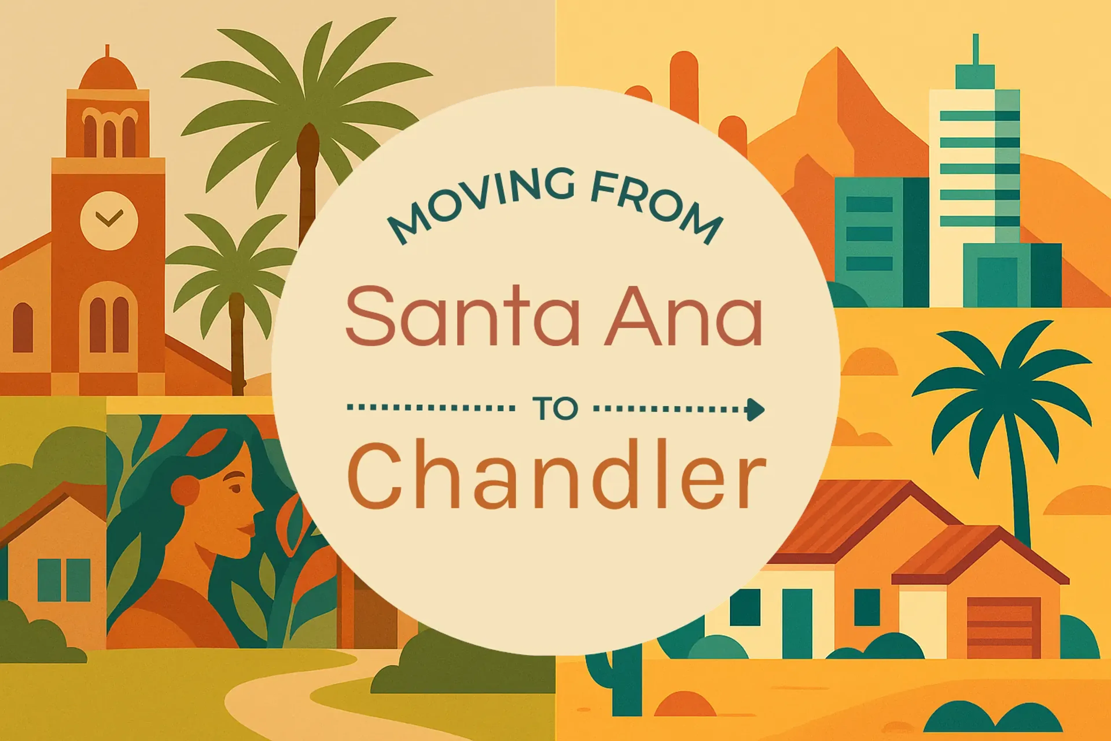 Side-by-side comparison of Santa Ana to Chandler moving companies