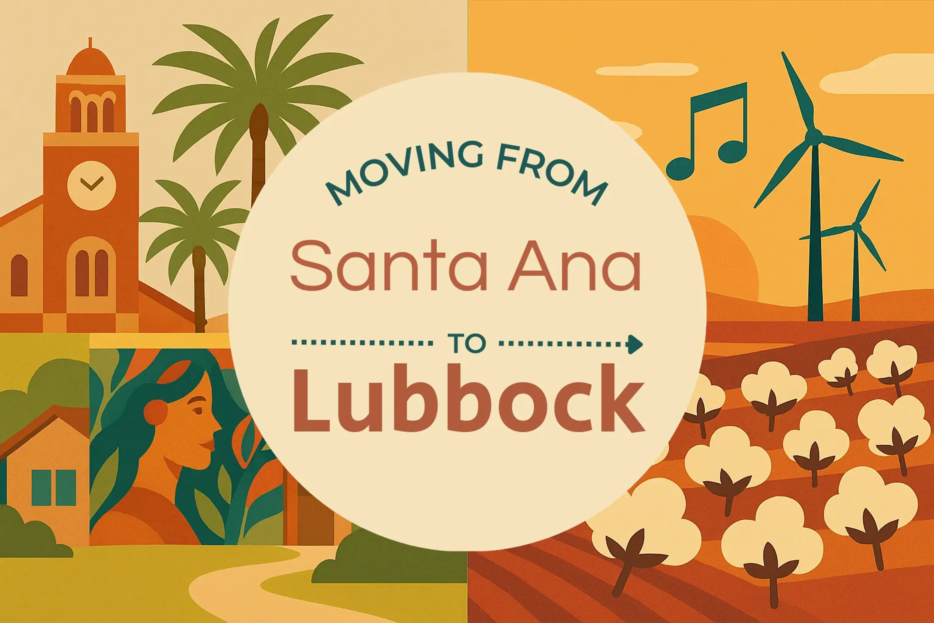 Side-by-side comparison of Santa Ana to Lubbock moving companies