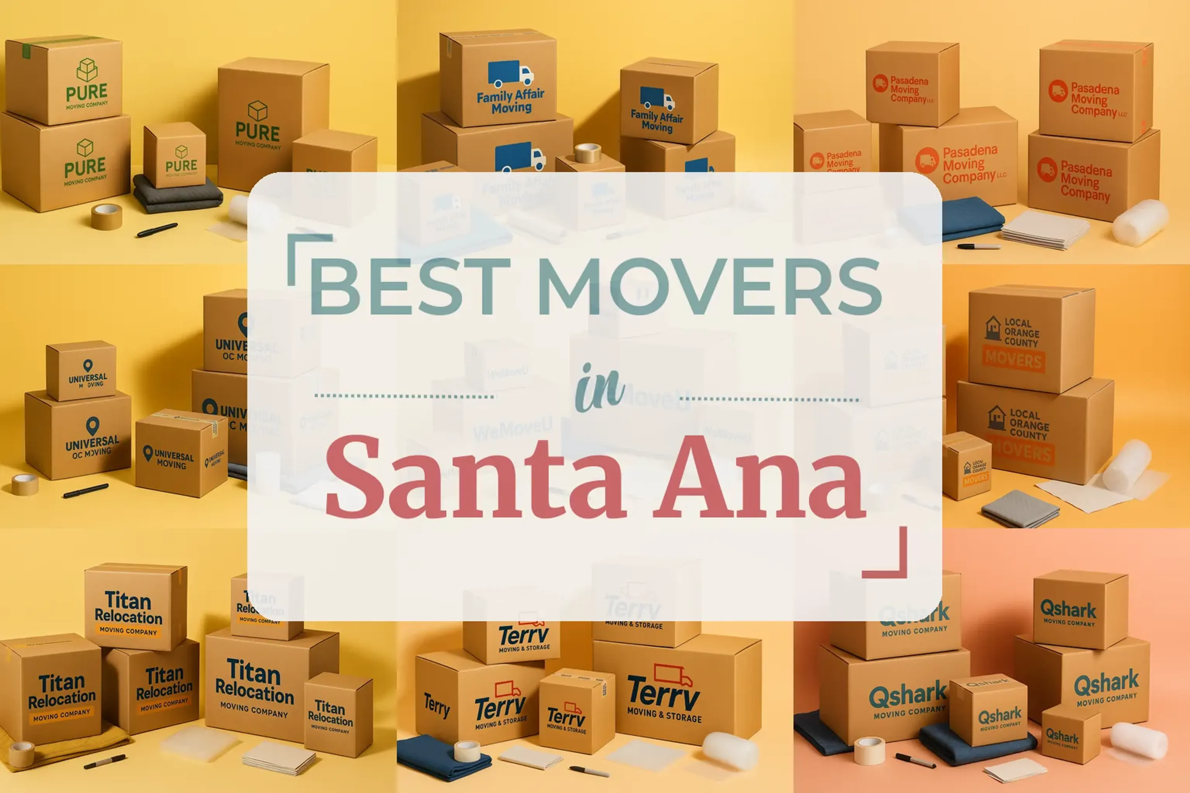 Side-by-side comparison of Santa Ana moving companies