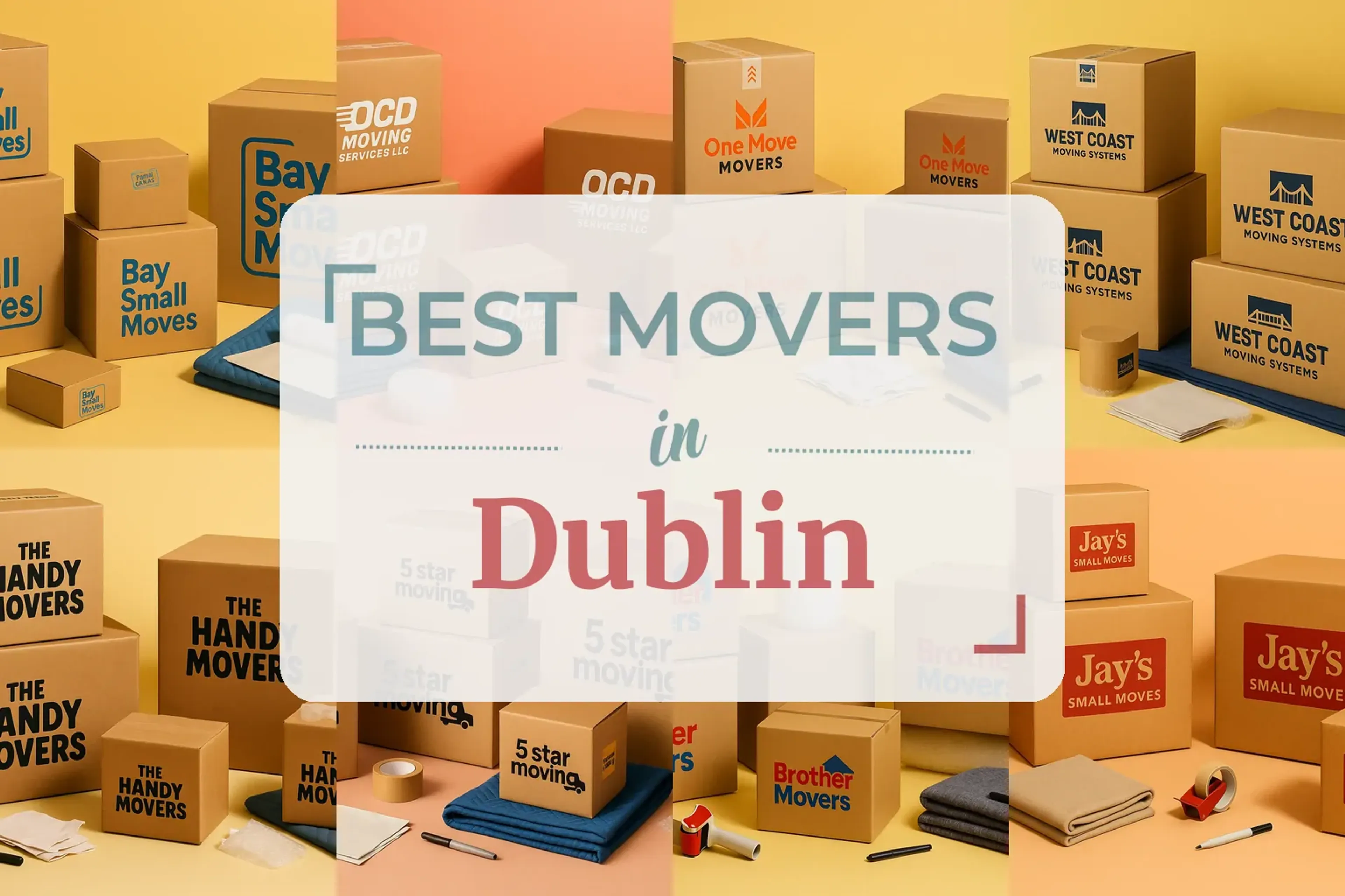 Side-by-side comparison of Dublin moving companies