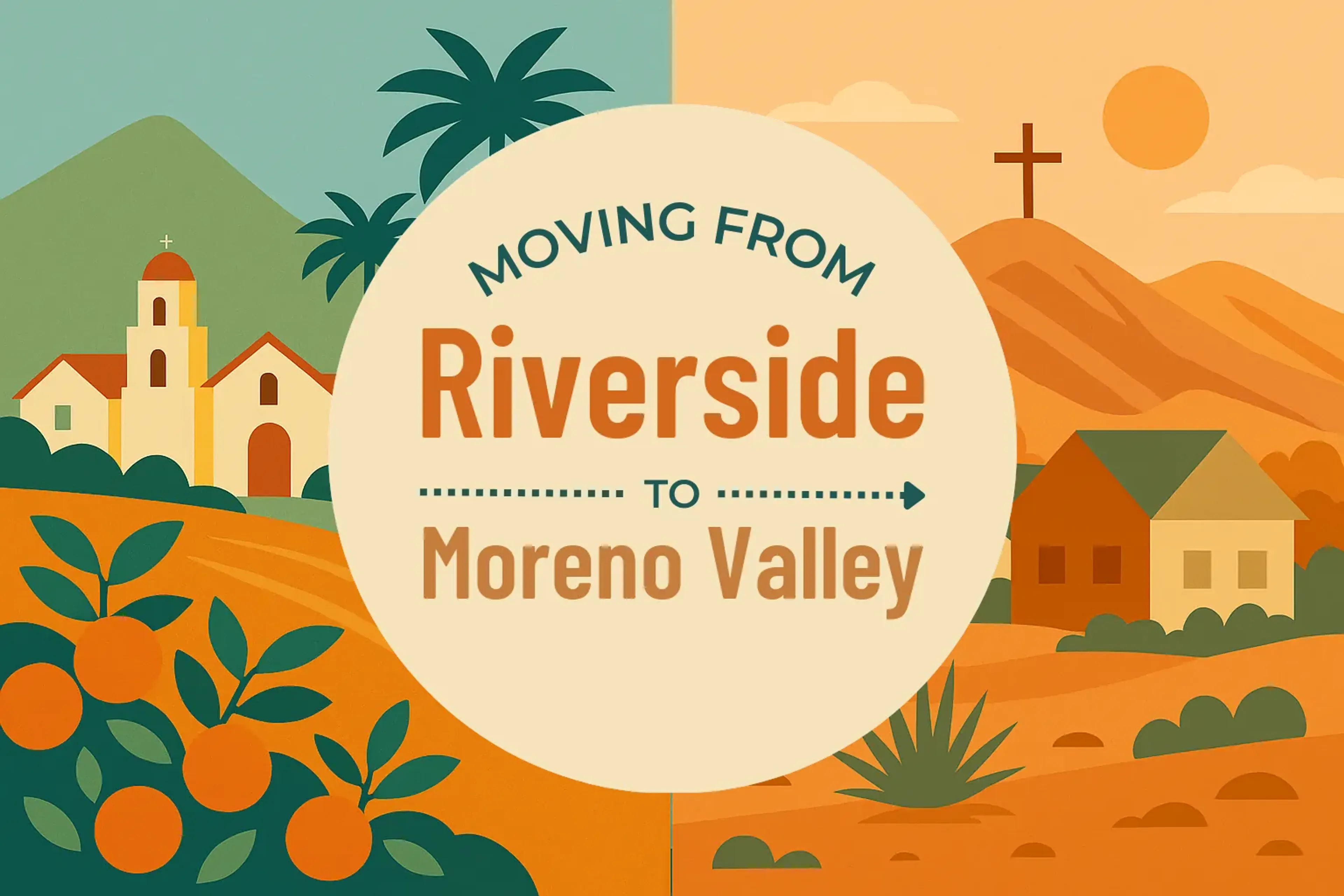 Side-by-side comparison of Riverside to Moreno Valley moving companies
