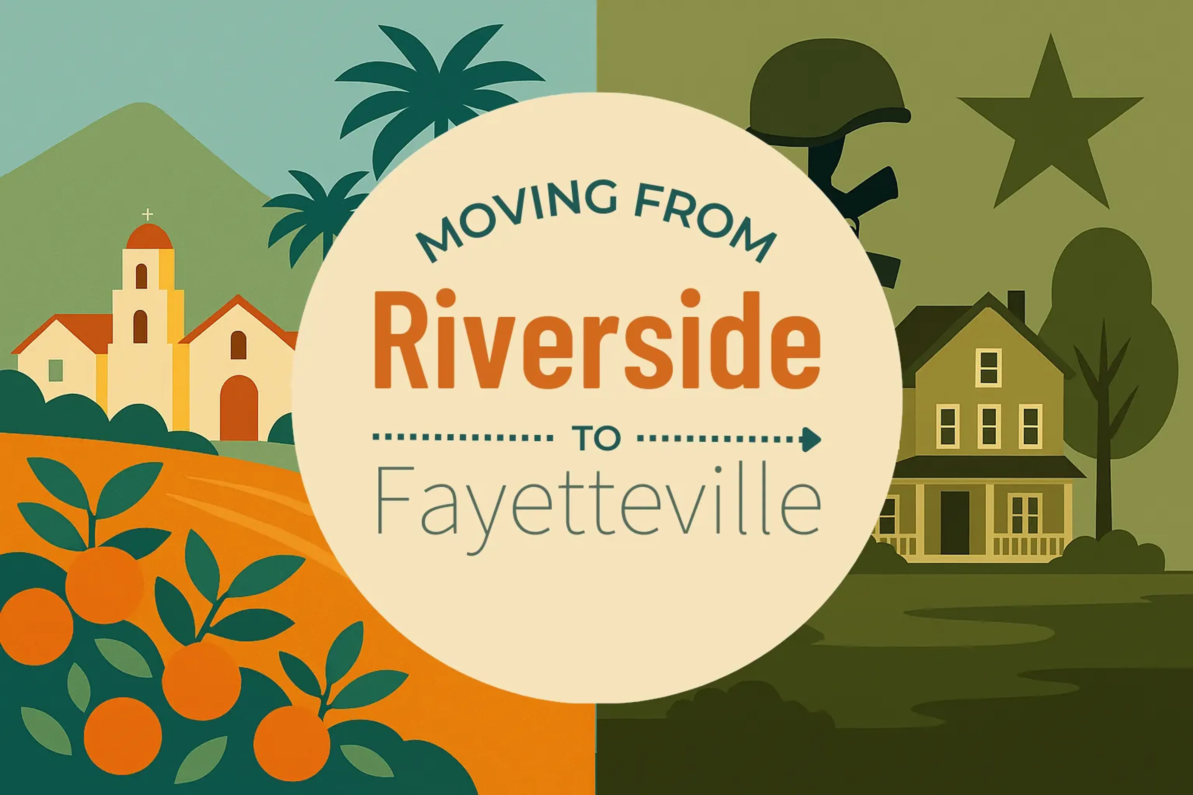 Side-by-side comparison of Riverside to Fayetteville moving companies