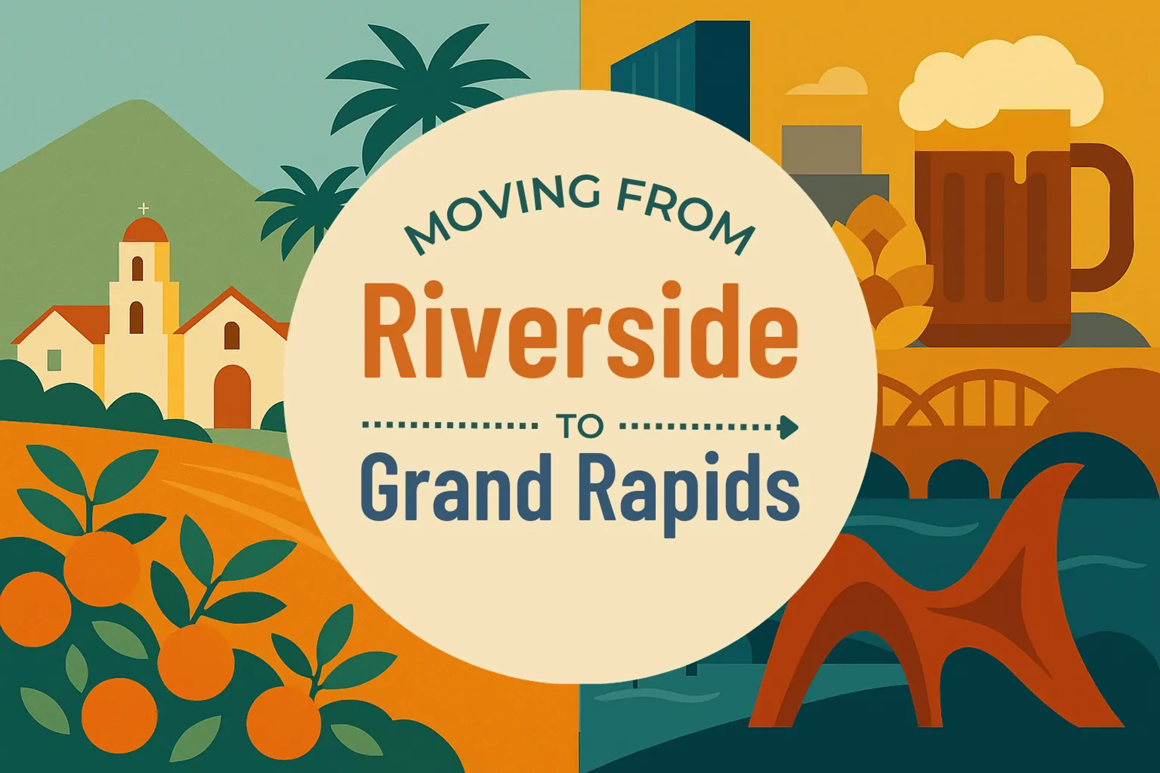 Side-by-side comparison of Riverside to Grand Rapids moving companies