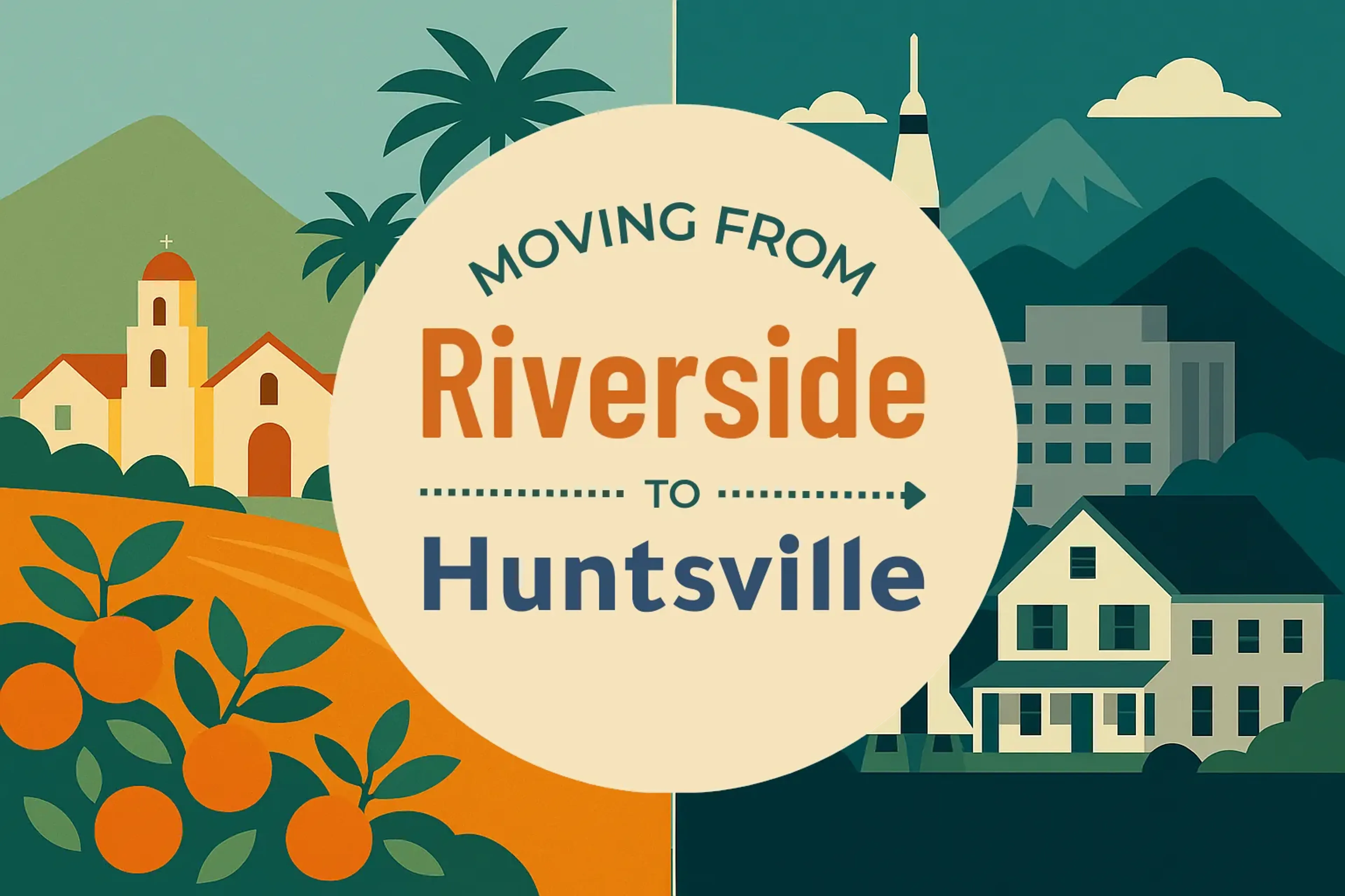 Side-by-side comparison of Riverside to Huntsville moving companies