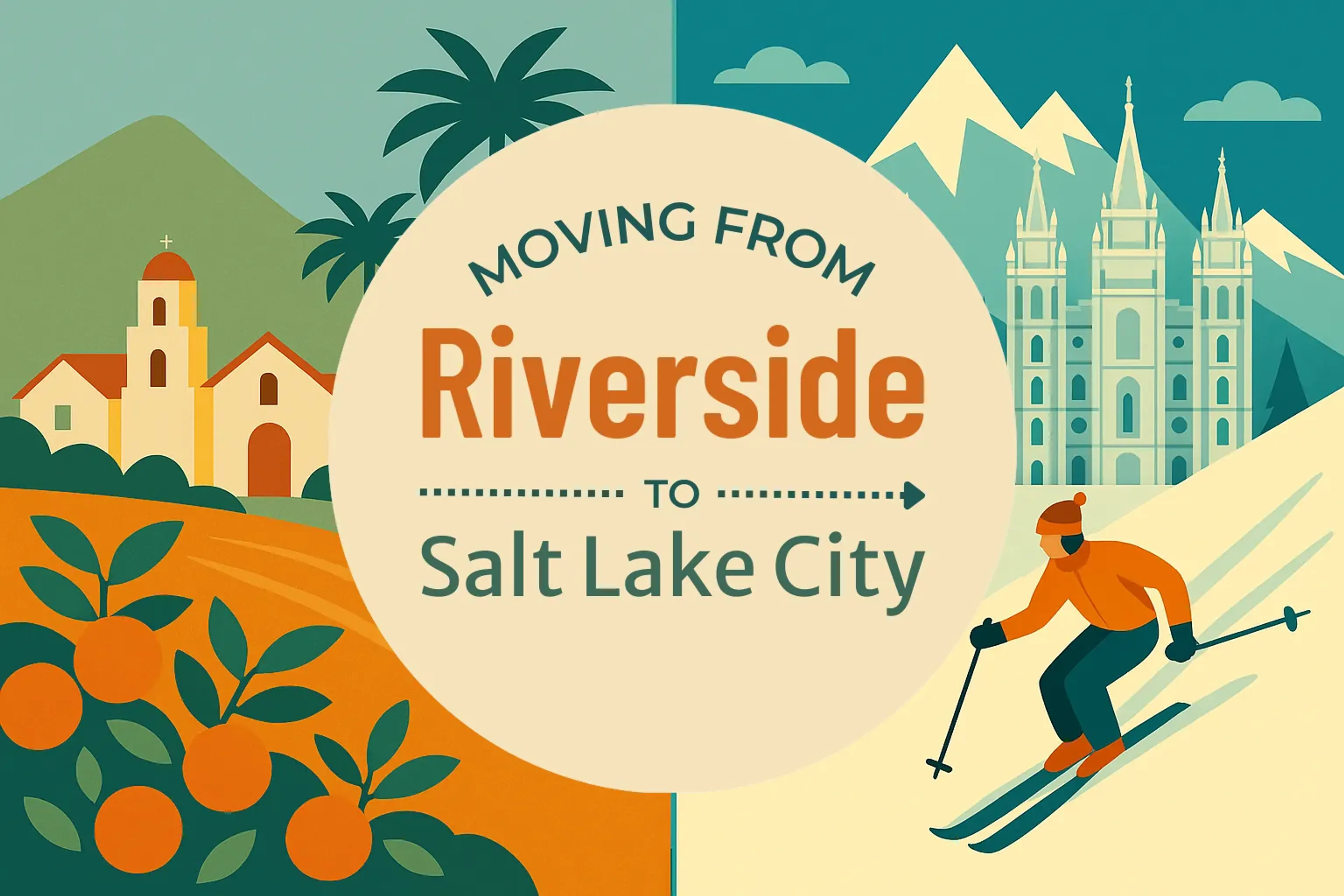 Side-by-side comparison of Riverside to Salt Lake City moving companies