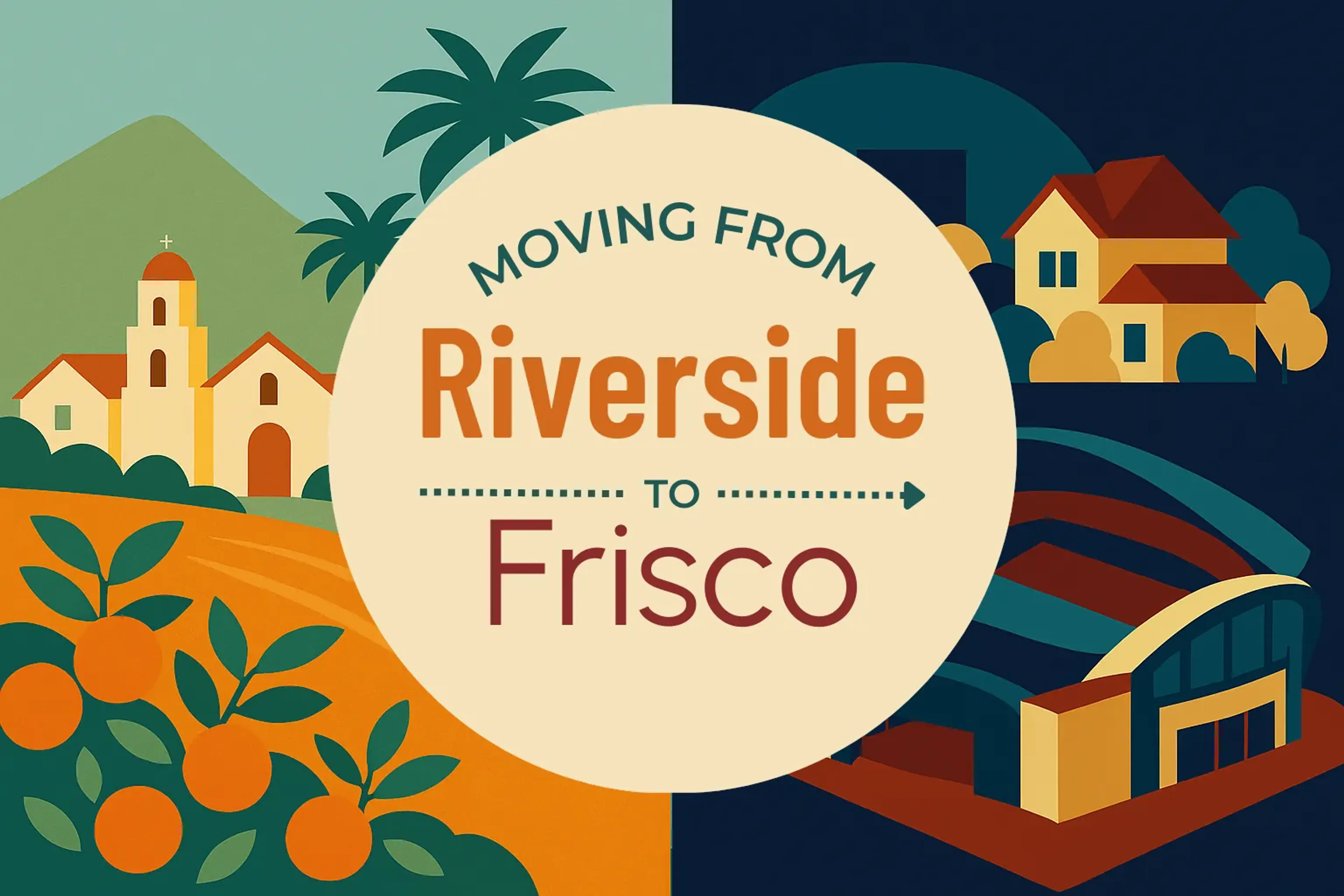 Side-by-side comparison of Riverside to Frisco moving companies