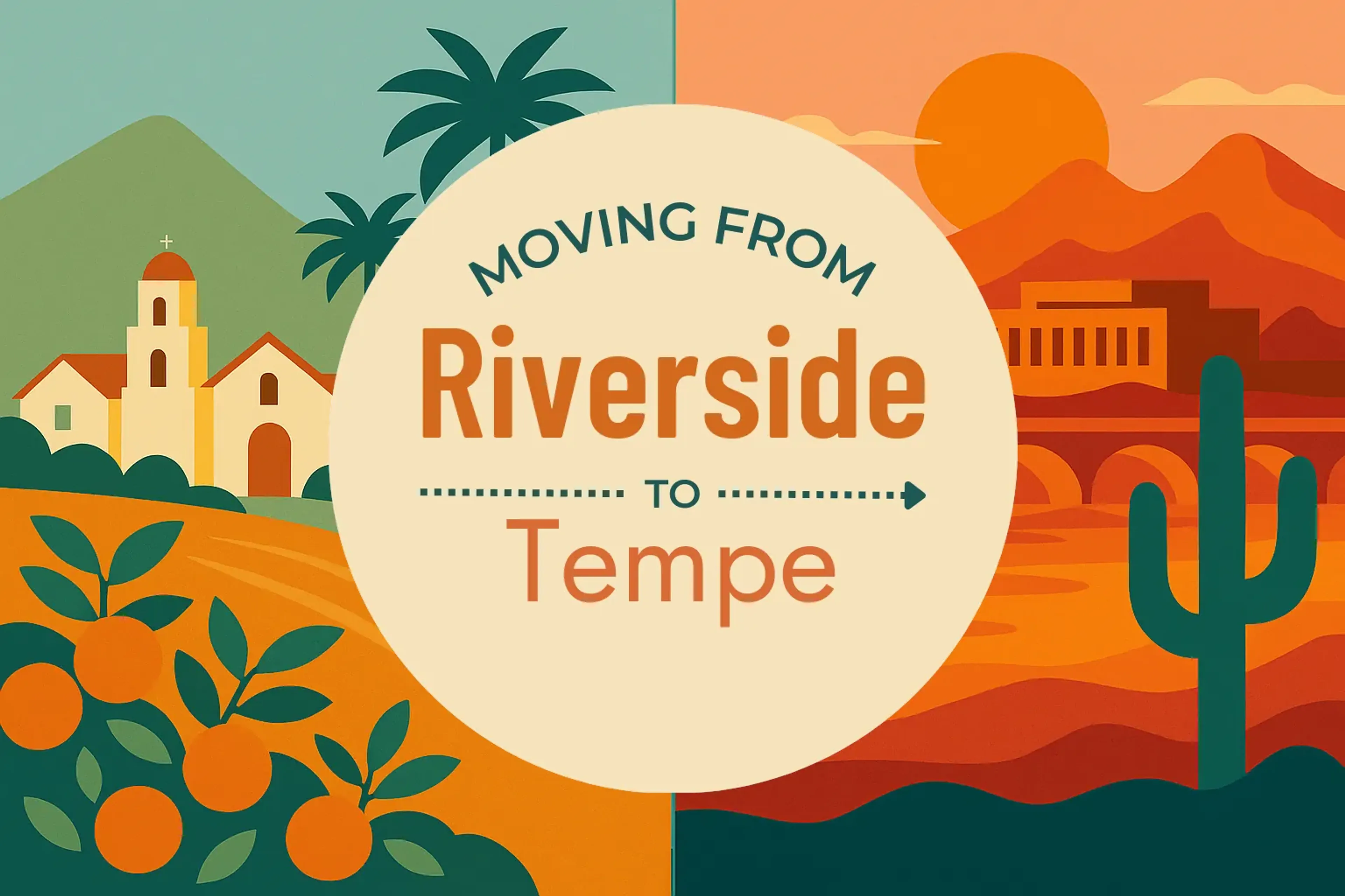 Side-by-side comparison of Riverside to Tempe moving companies