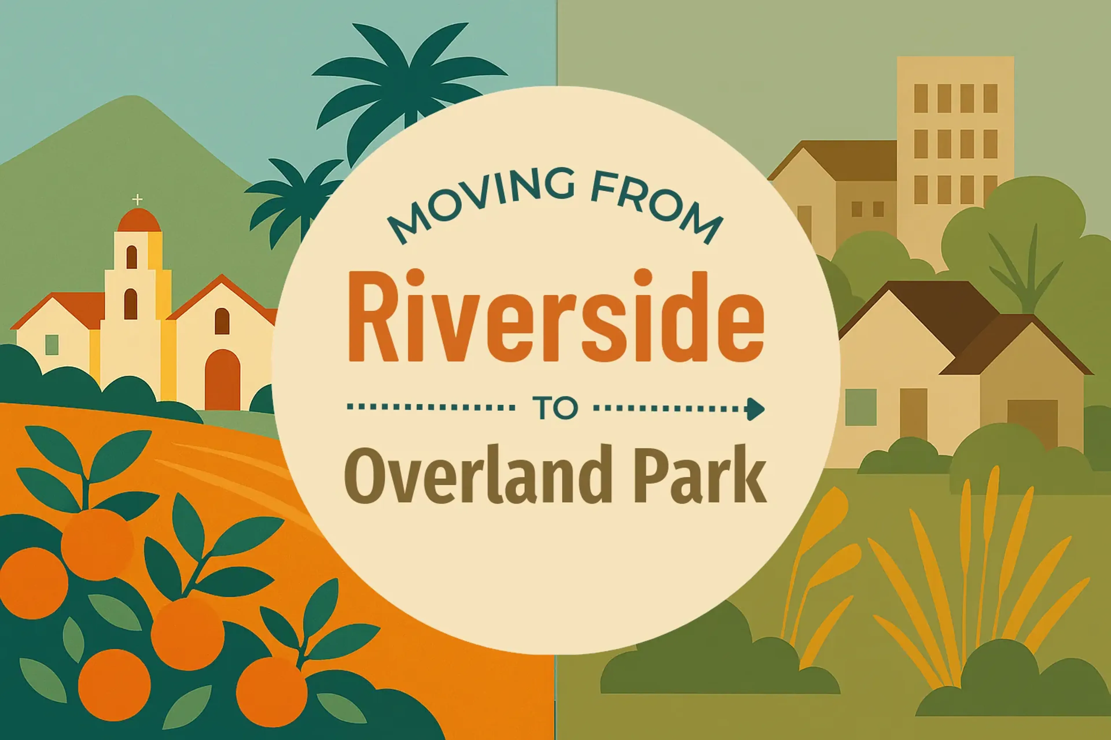 Side-by-side comparison of Riverside to Overland Park moving companies