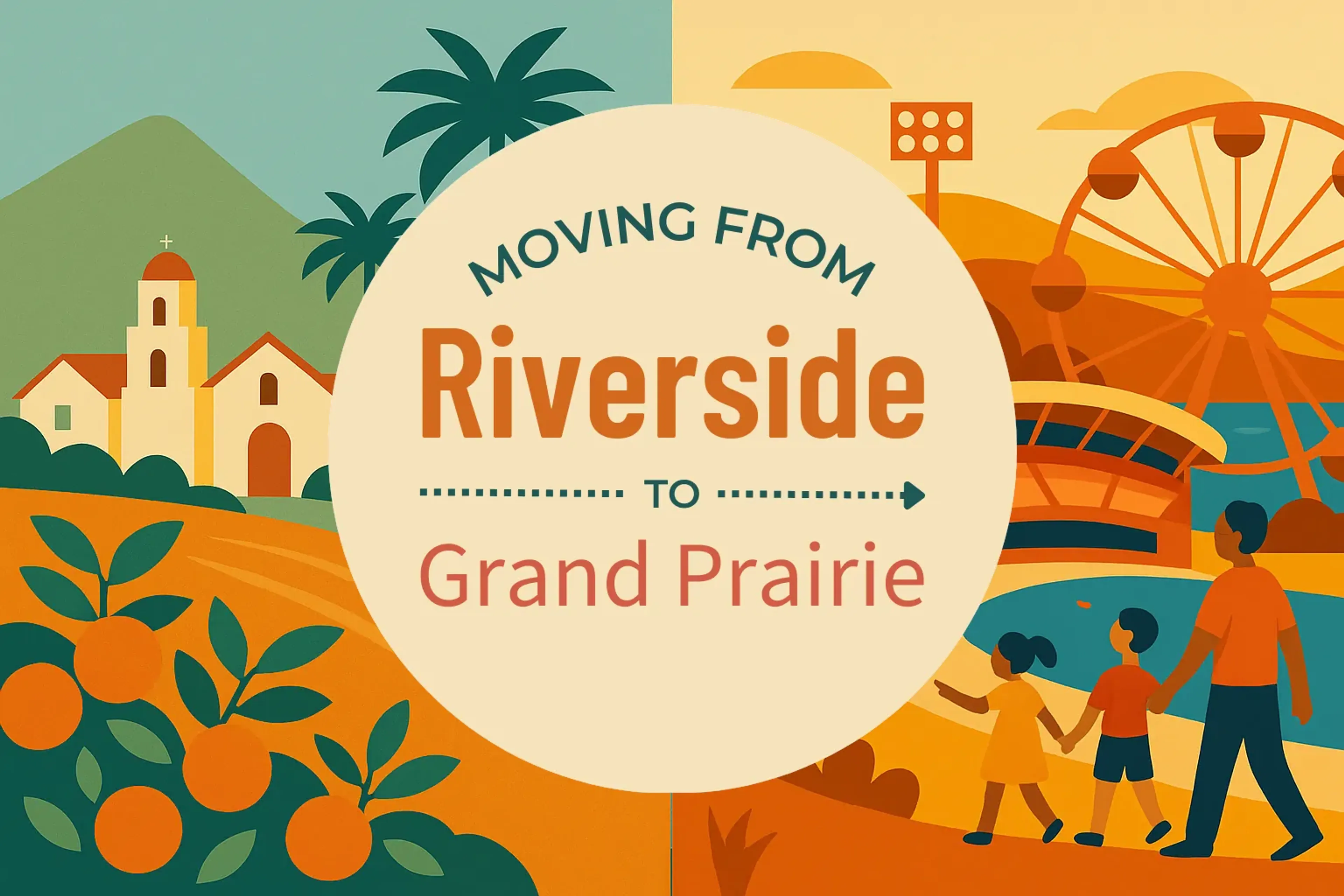 Side-by-side comparison of Riverside to Grand Prairie moving companies