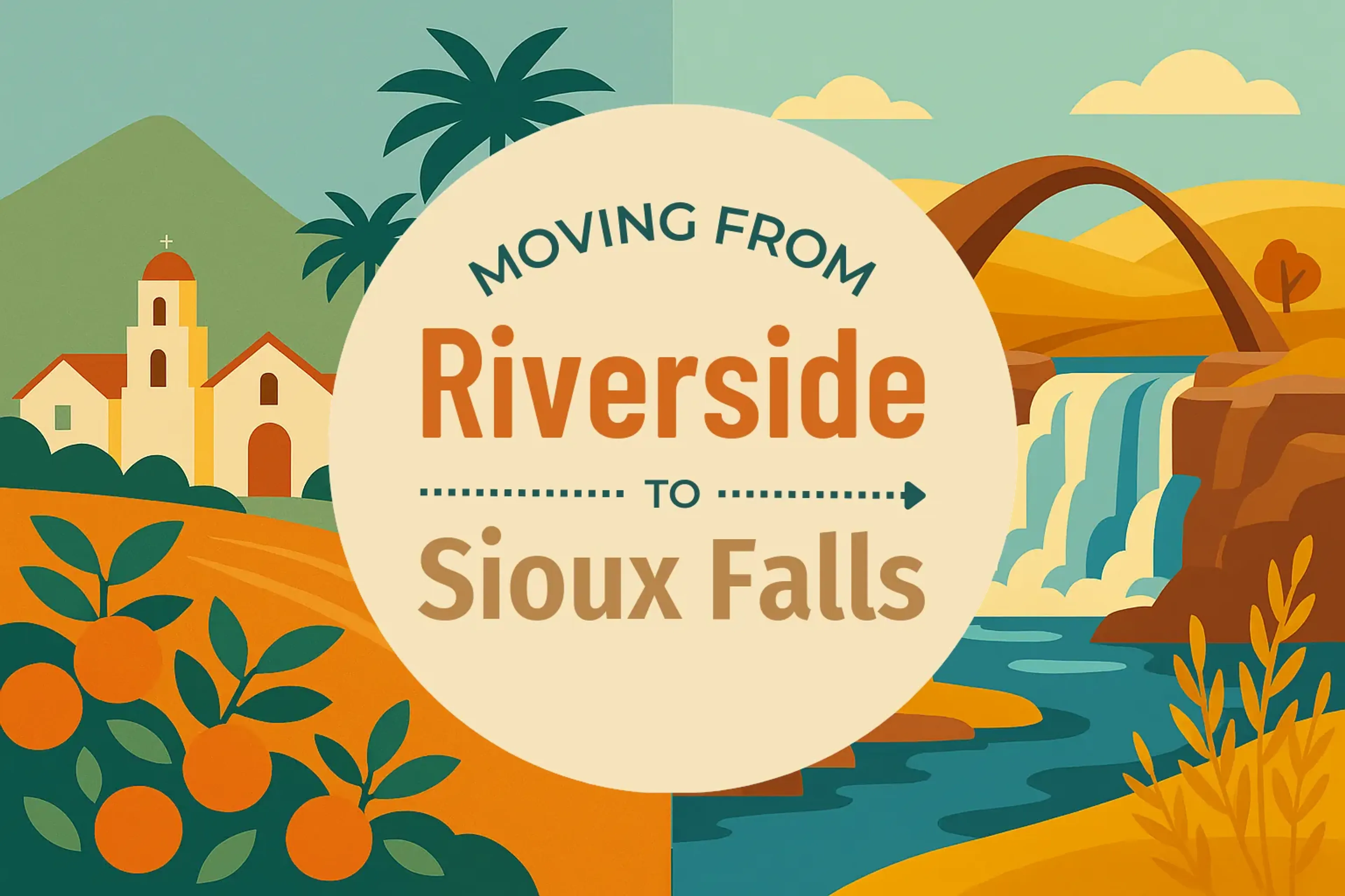 Side-by-side comparison of Riverside to Sioux Falls moving companies