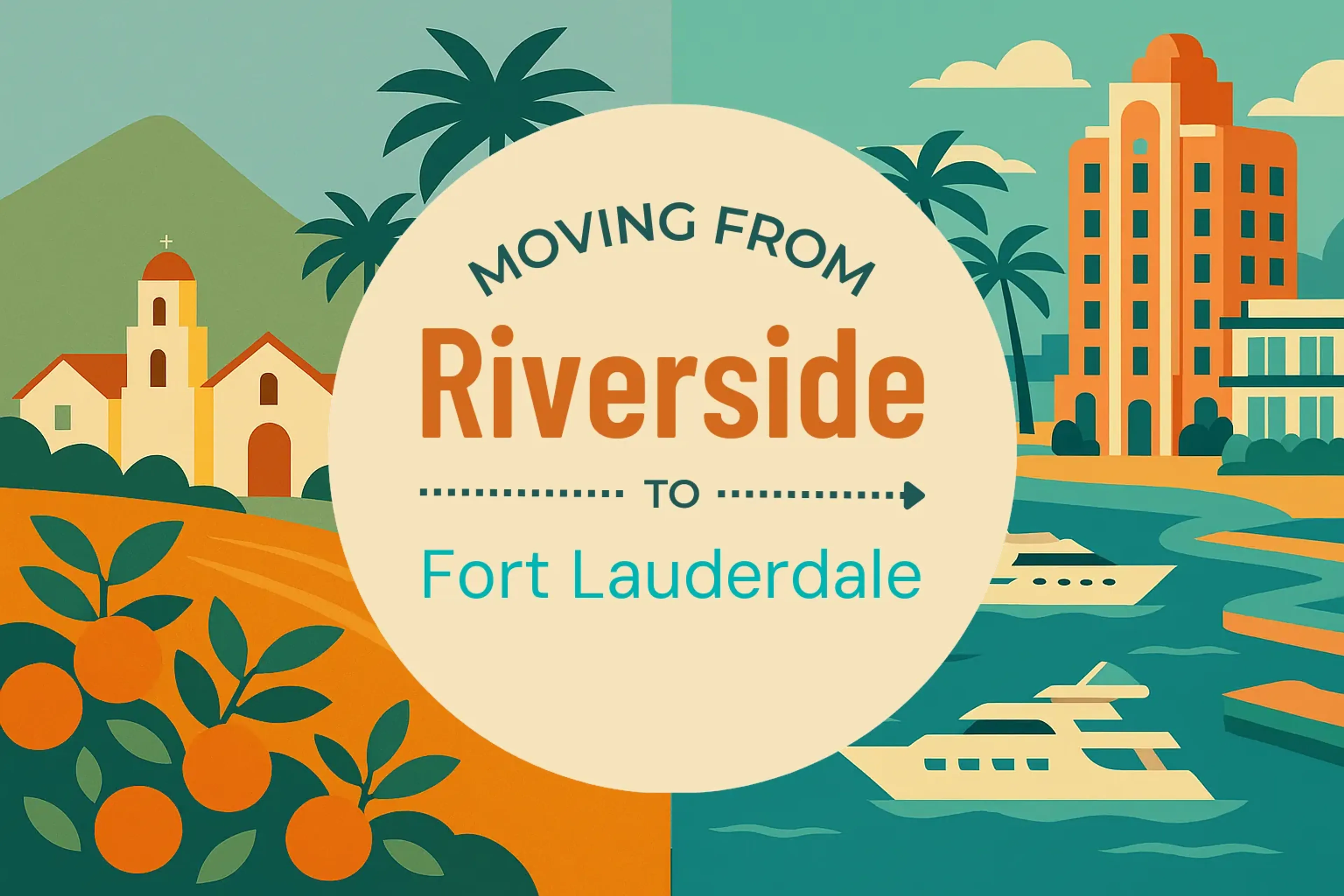 Side-by-side comparison of Riverside to Fort Lauderdale moving companies