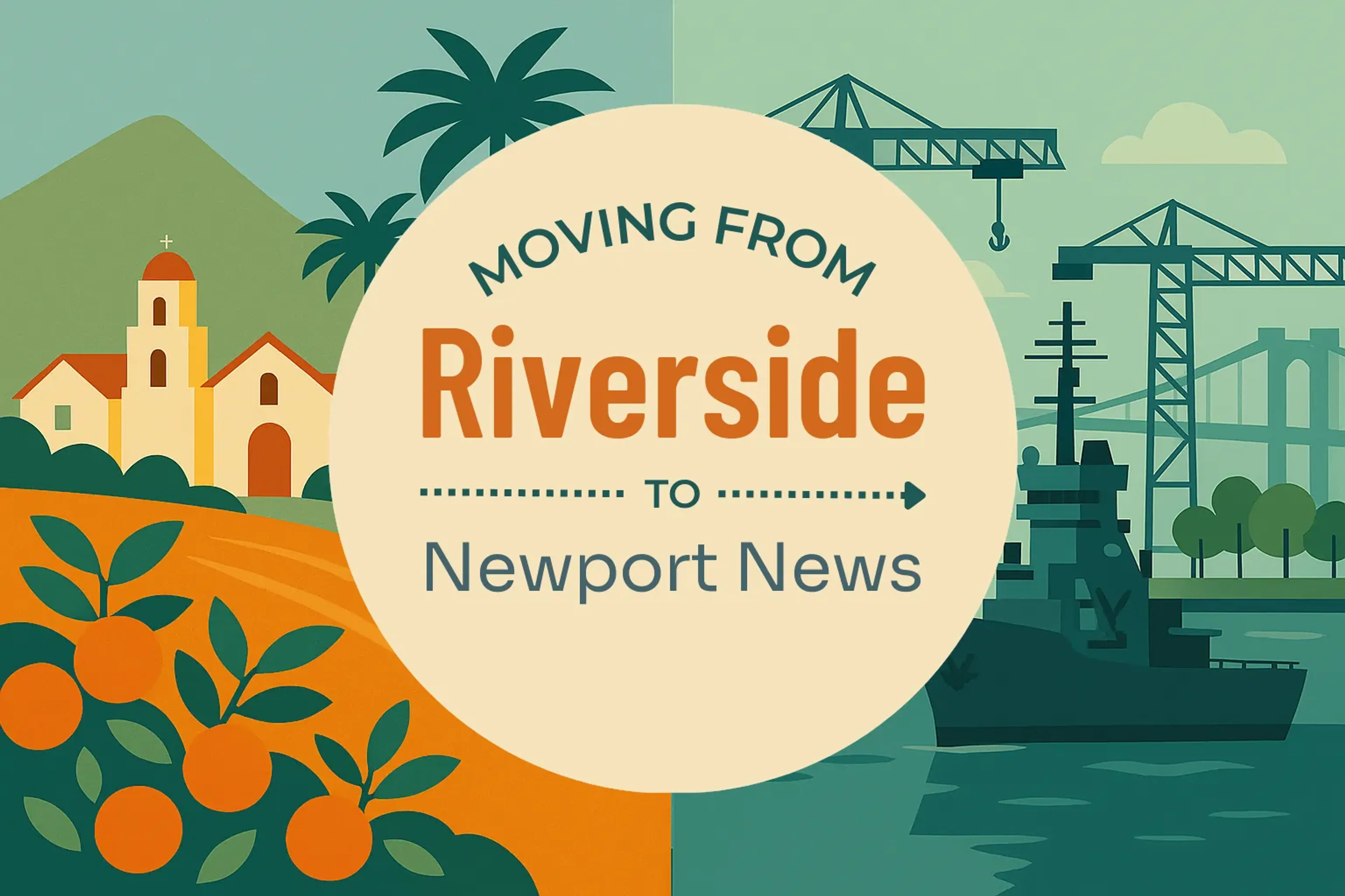 Side-by-side comparison of Riverside to Newport News moving companies