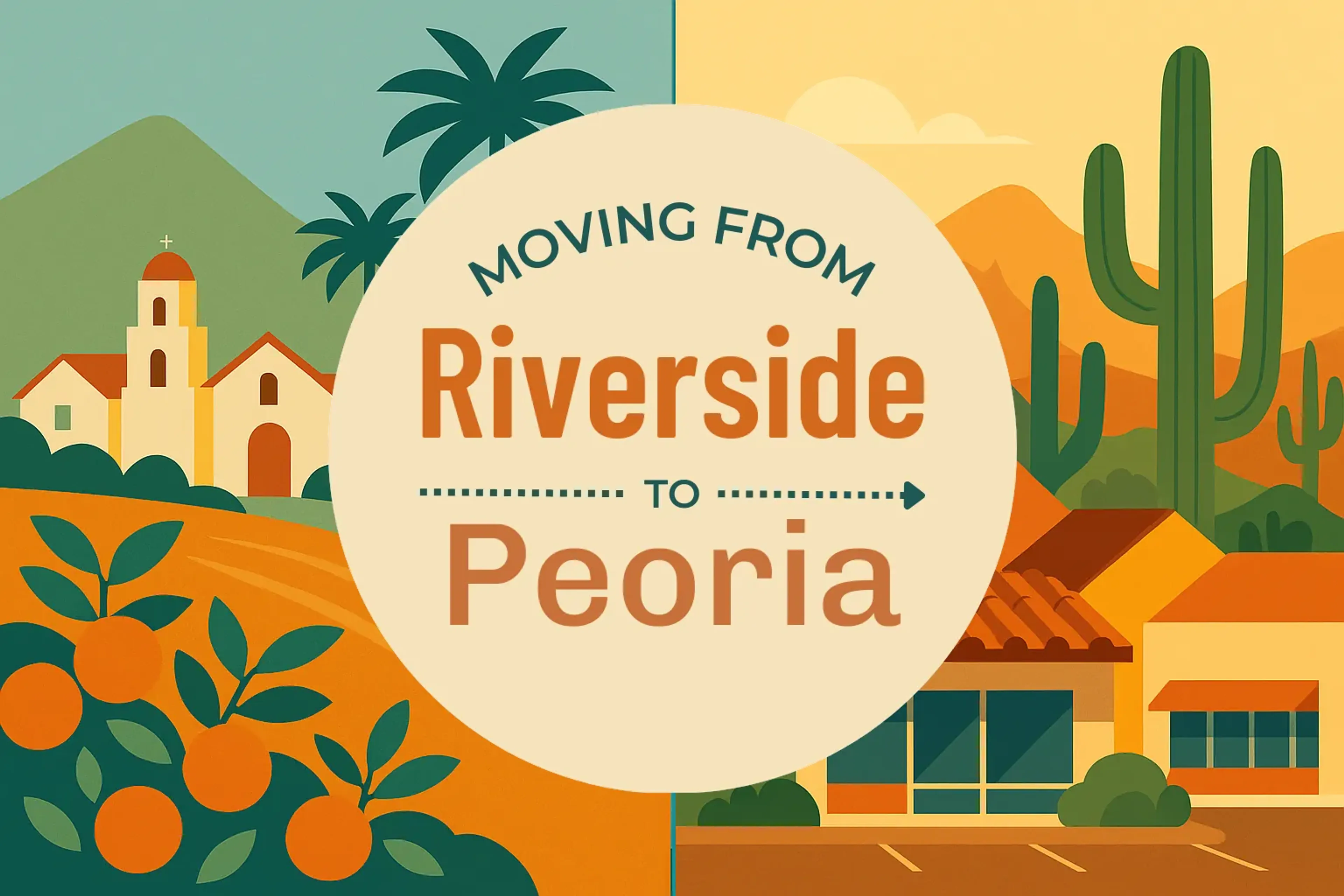 Side-by-side comparison of Riverside to Peoria moving companies