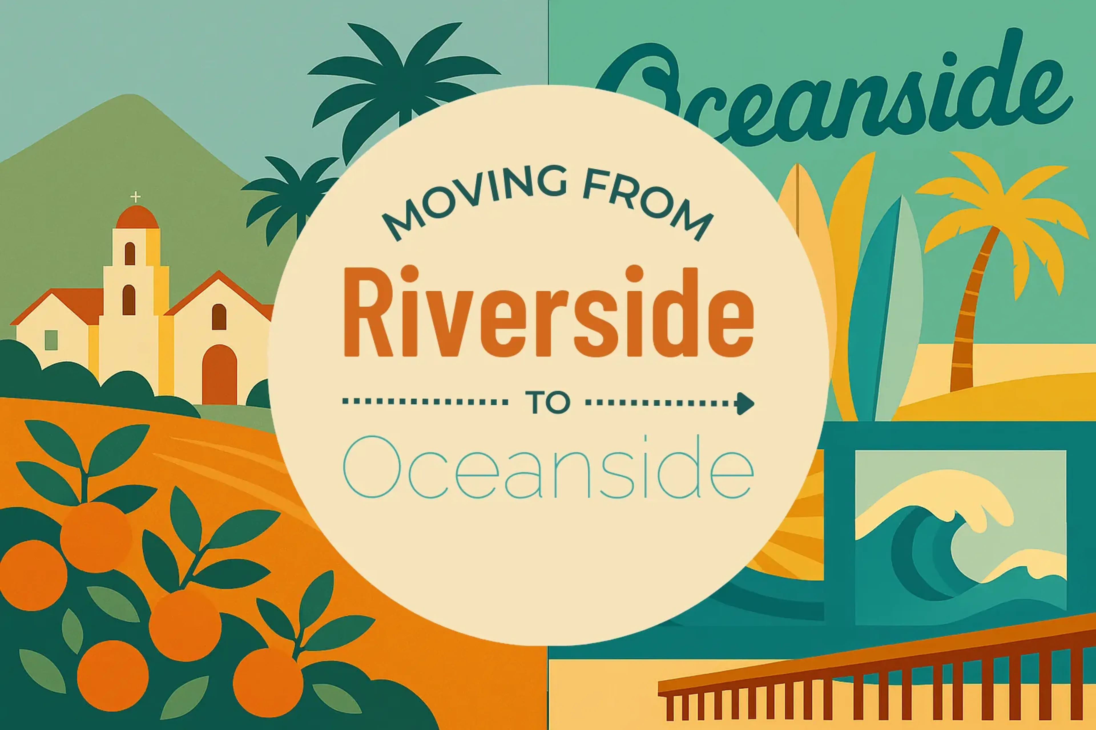 Side-by-side comparison of Riverside to Oceanside moving companies