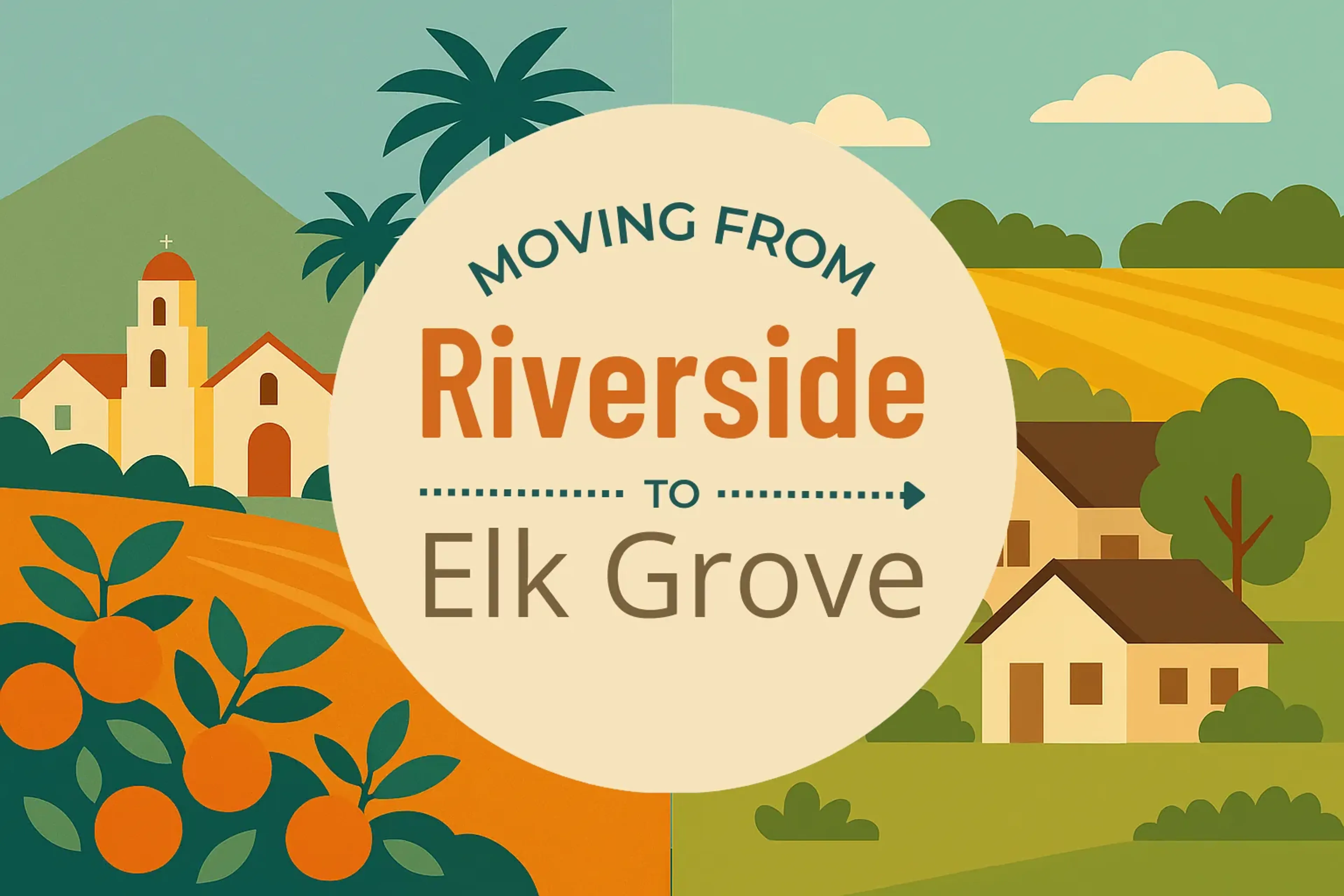 Side-by-side comparison of Riverside to Elk Grove moving companies