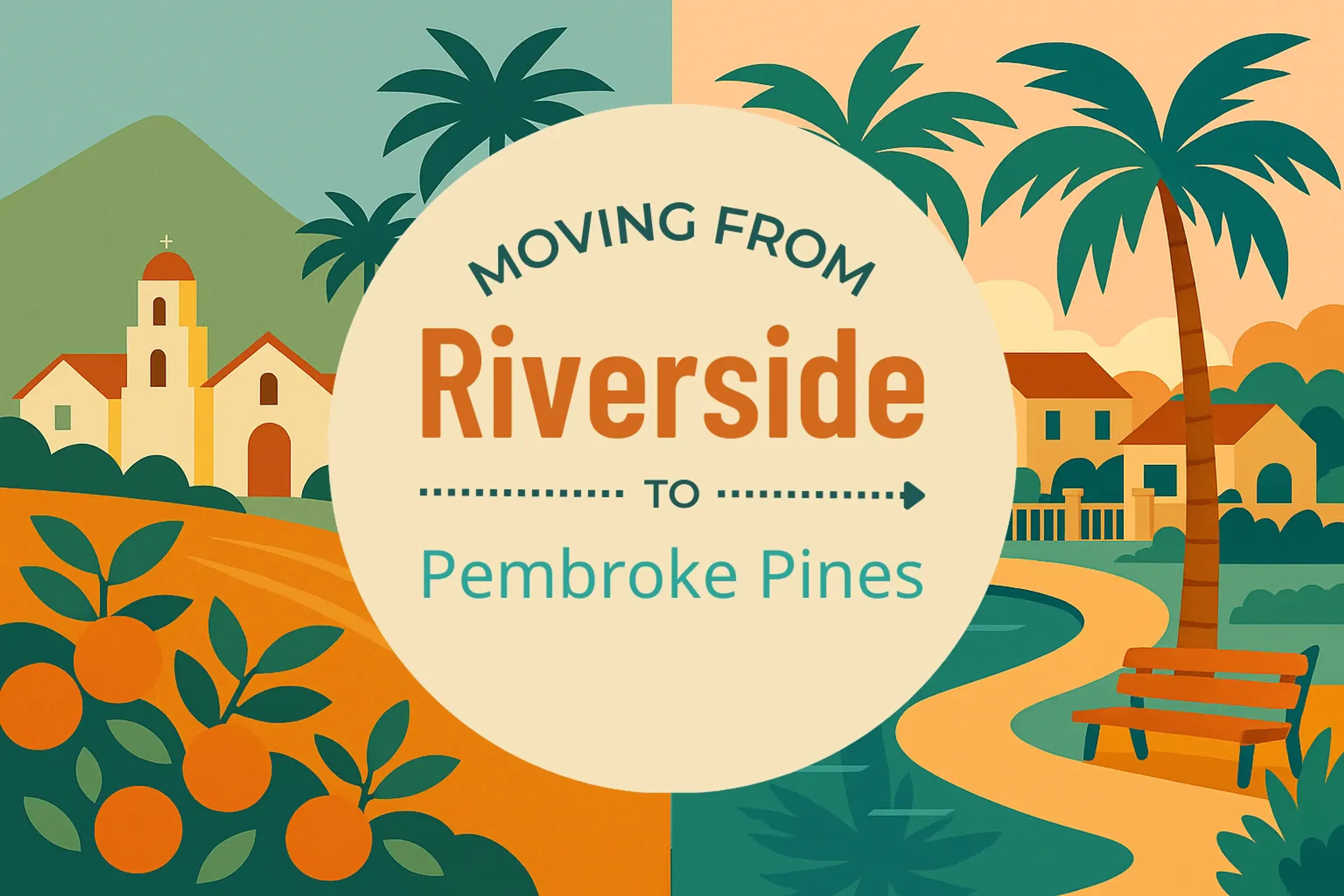 Side-by-side comparison of Riverside to Pembroke Pines moving companies